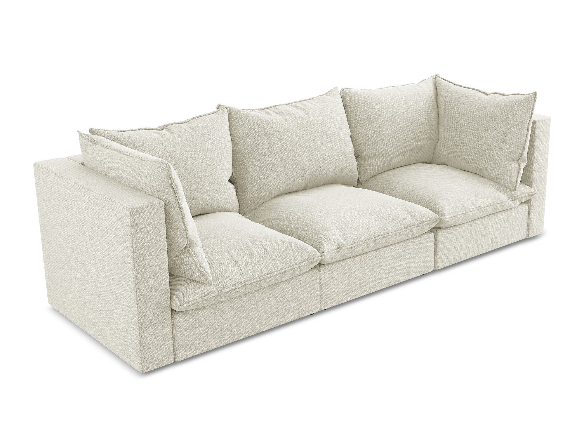 Sofa 3-osobowa MANAO piaskowy boucle