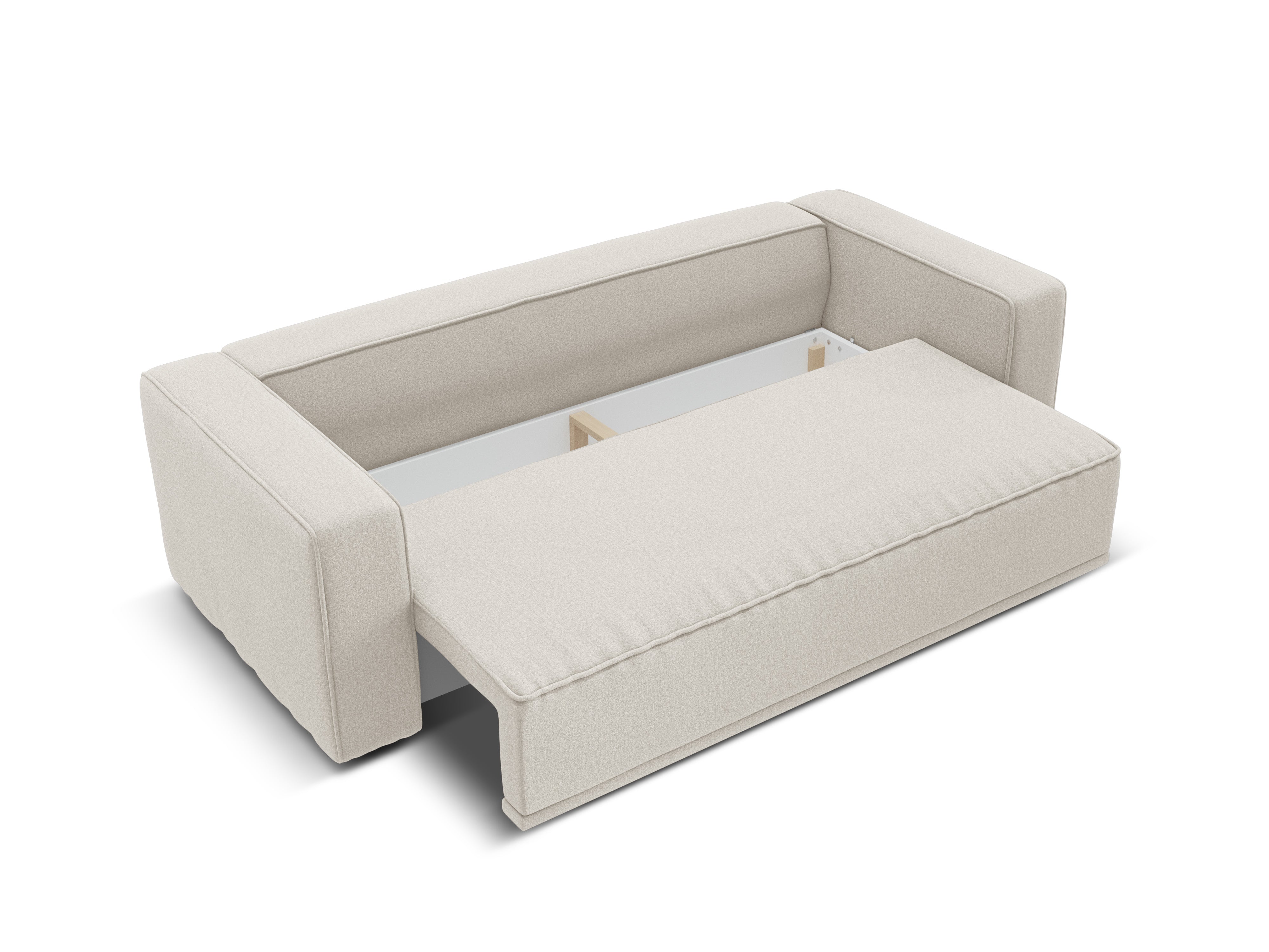 Sofa mit Schlaffunktion RIBES beige Chenille