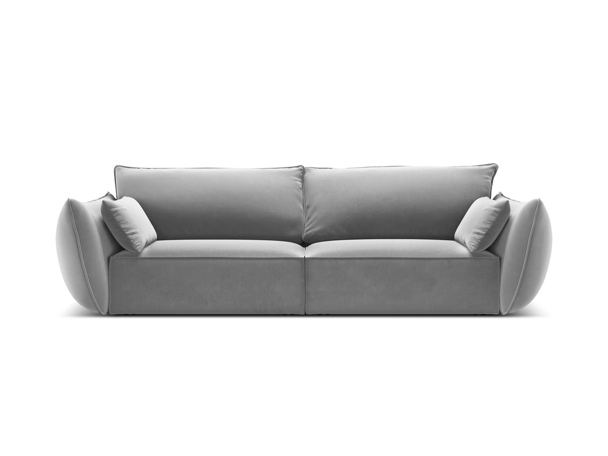 Sofa aksamitna 3-osobowa VANDA szary