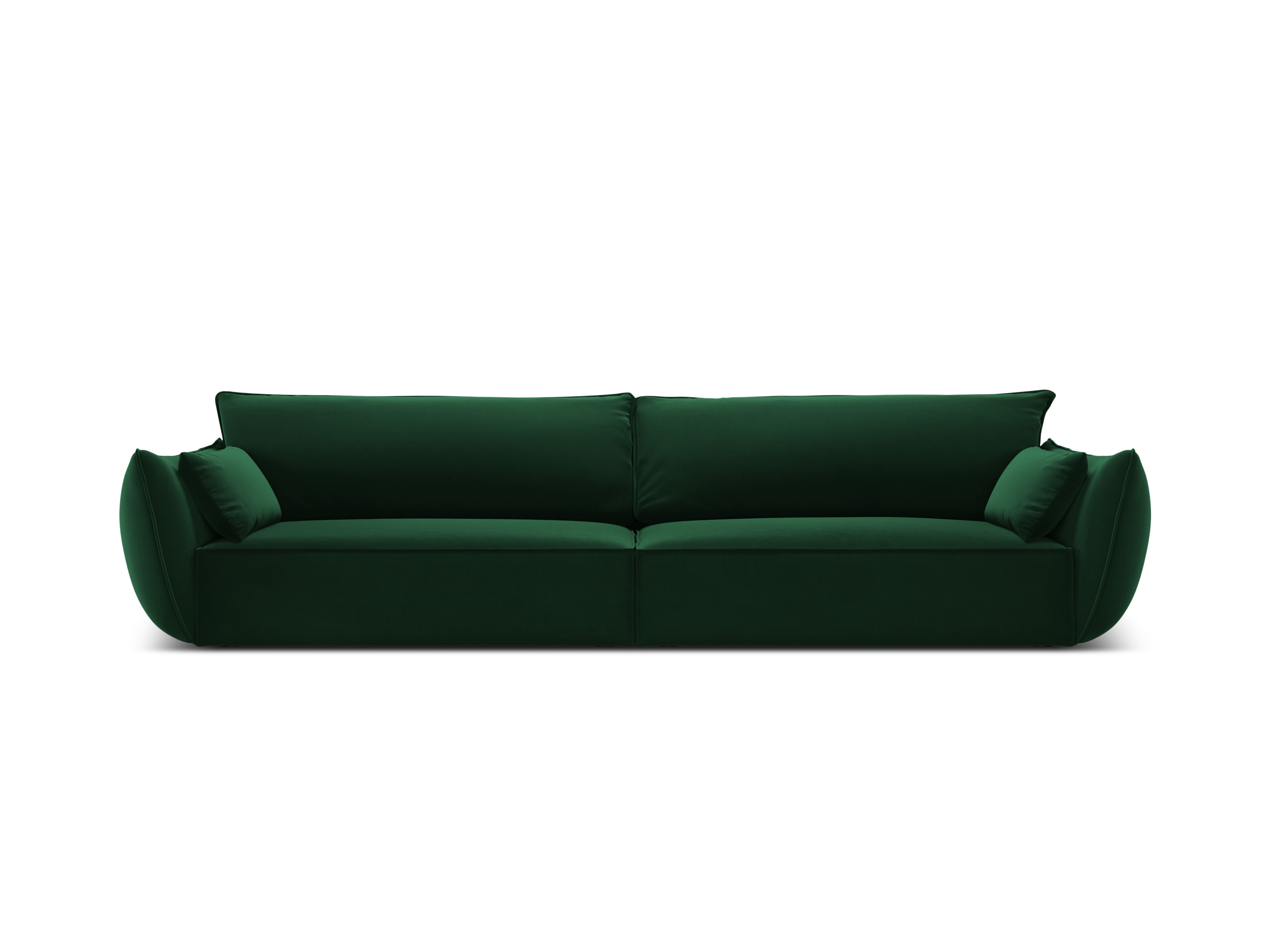 Sofa aksamitna 4-osobowa VANDA butelkowa zieleń