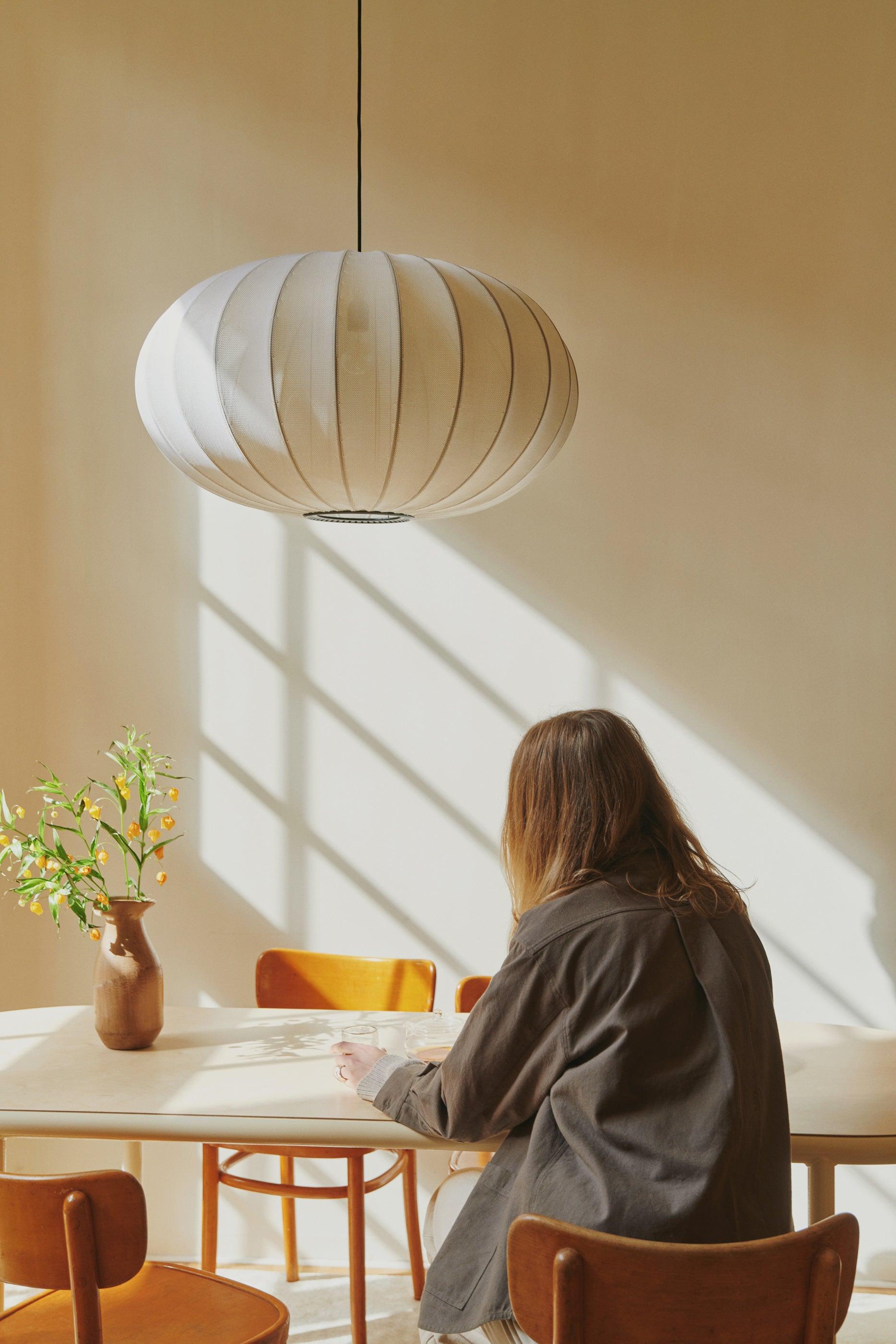 Lampa wisząca KNIT-WIT OVAL perłowy