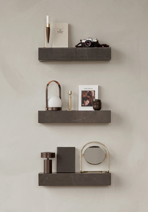 NIMBUS Table Mirror in Burnished Brass