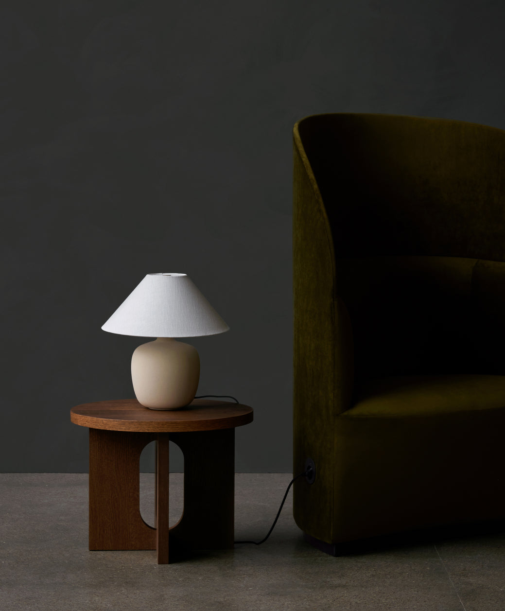 TORSO Table Lamp White Ceramic