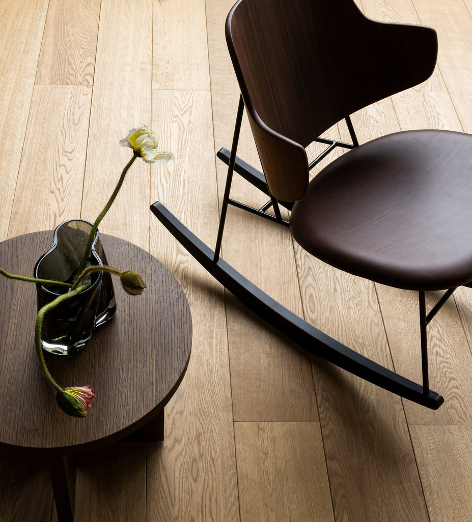 PENGUIN rocking chair walnut veneer