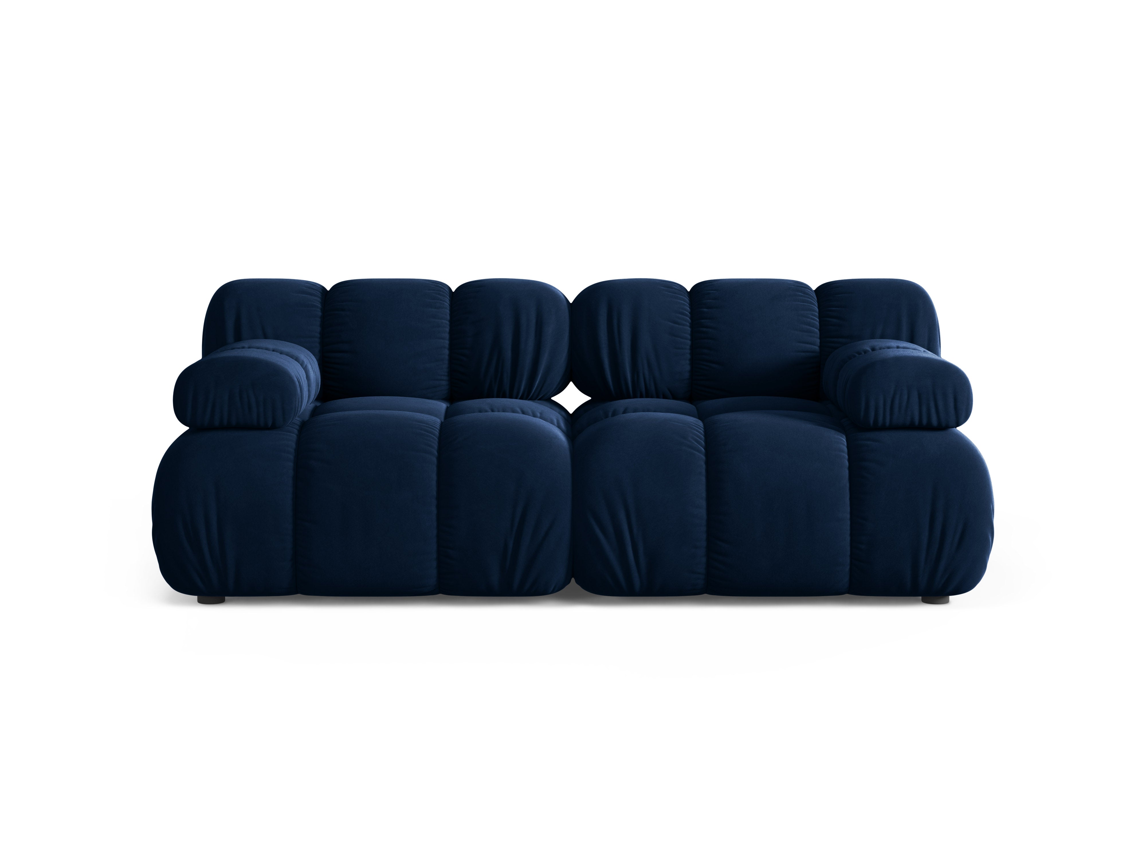 Sofa modułowa aksamitna 2-osobowa BELLIS granat królewski