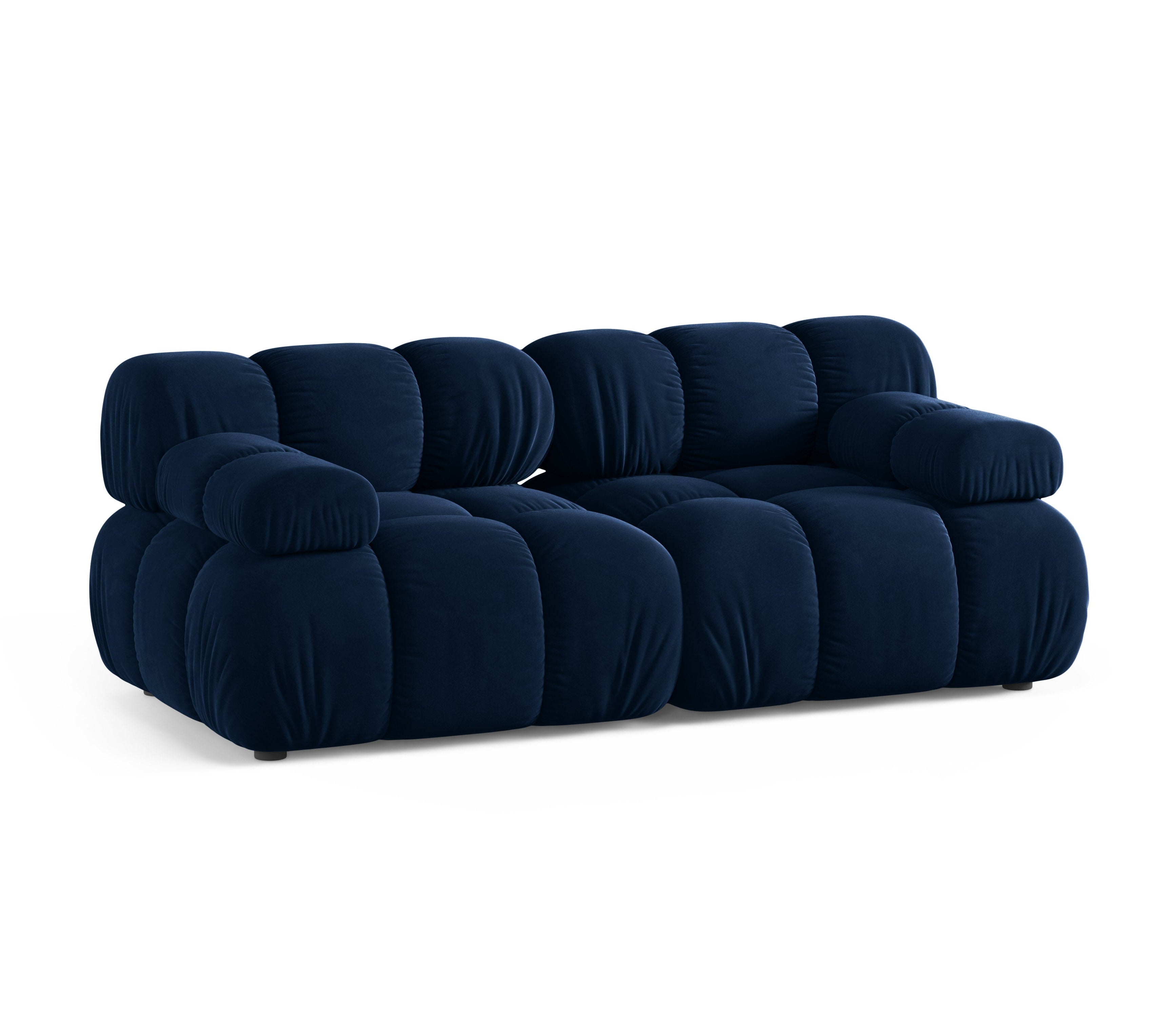 Sofa modułowa aksamitna 2-osobowa BELLIS granat królewski