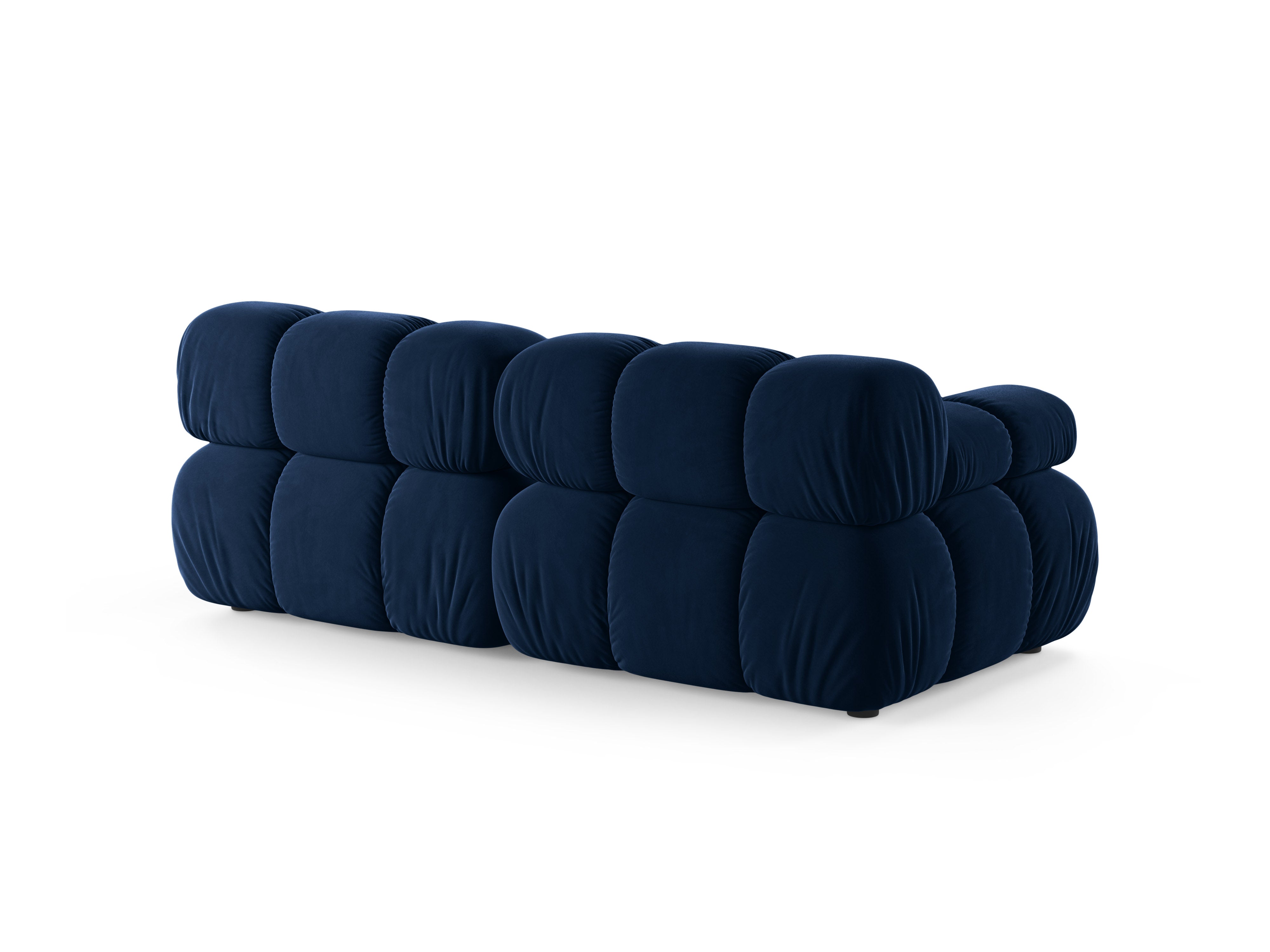 Sofa modułowa aksamitna 2-osobowa BELLIS granat królewski