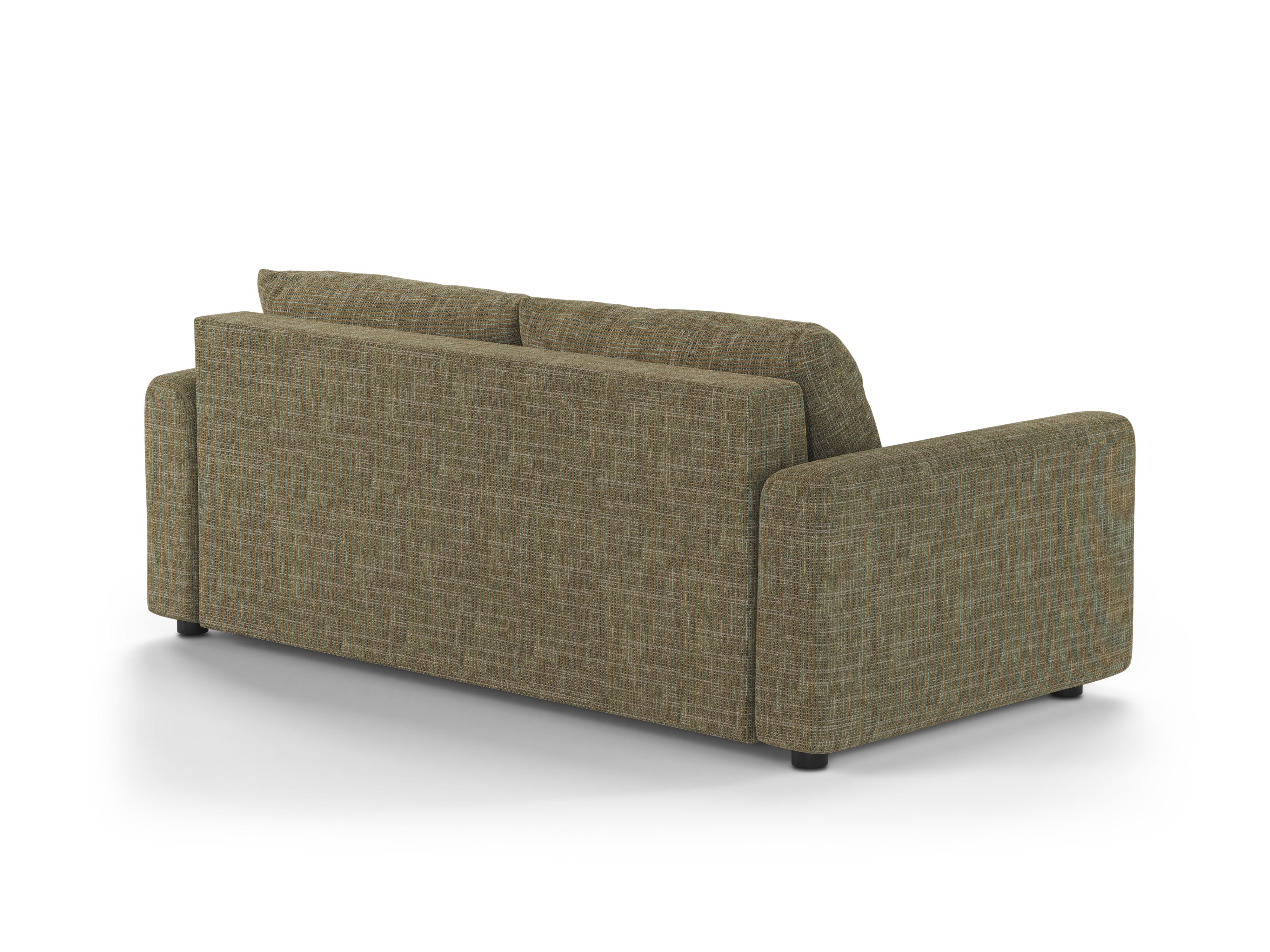 Sofa 3-Sitzer mit Schlaffunktion DAVID olivgrün meliert