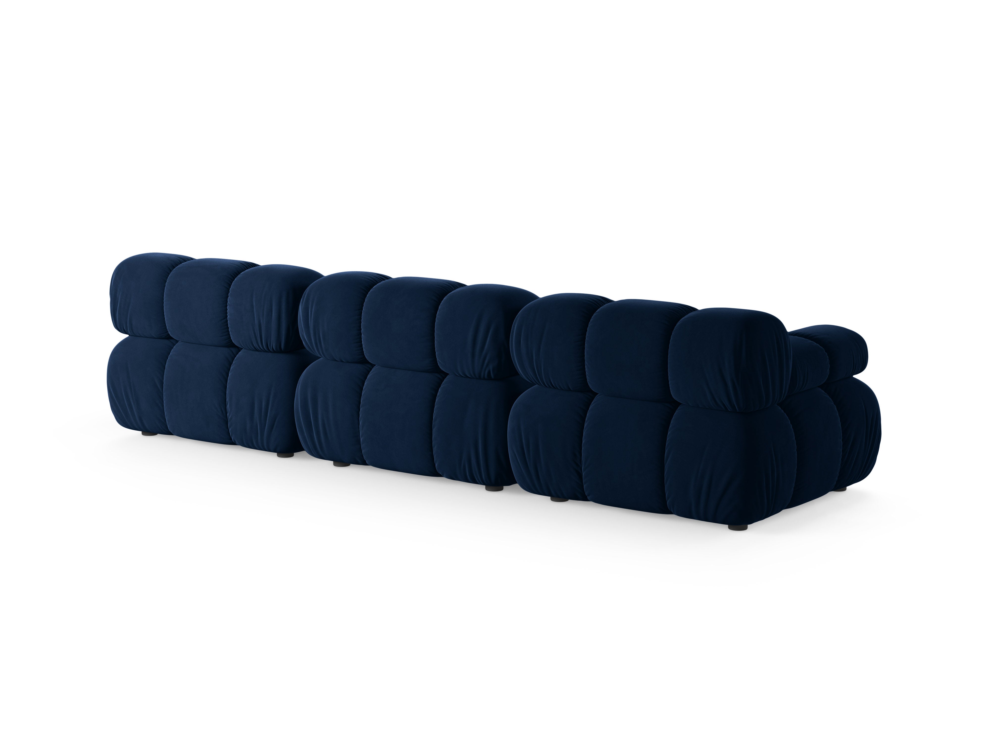 Sofa modułowa aksamitna 3-osobowa BELLIS granat królewski