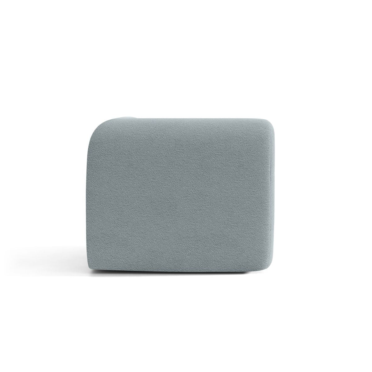 Sofa modułowa NEO - moduł narożny błękitny boucle