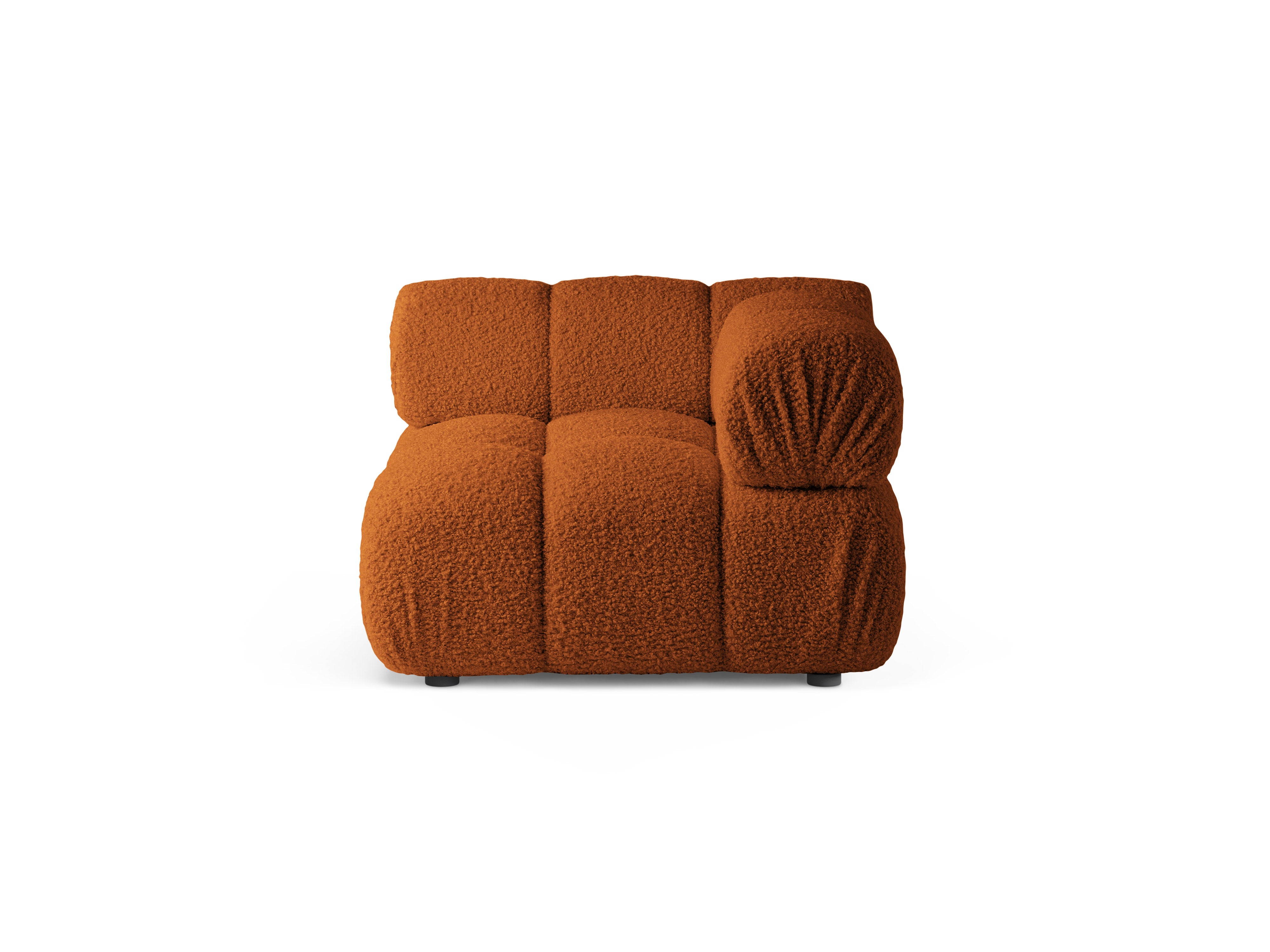 Sofa modułowa BELLIS - moduł narożny ceglany boucle