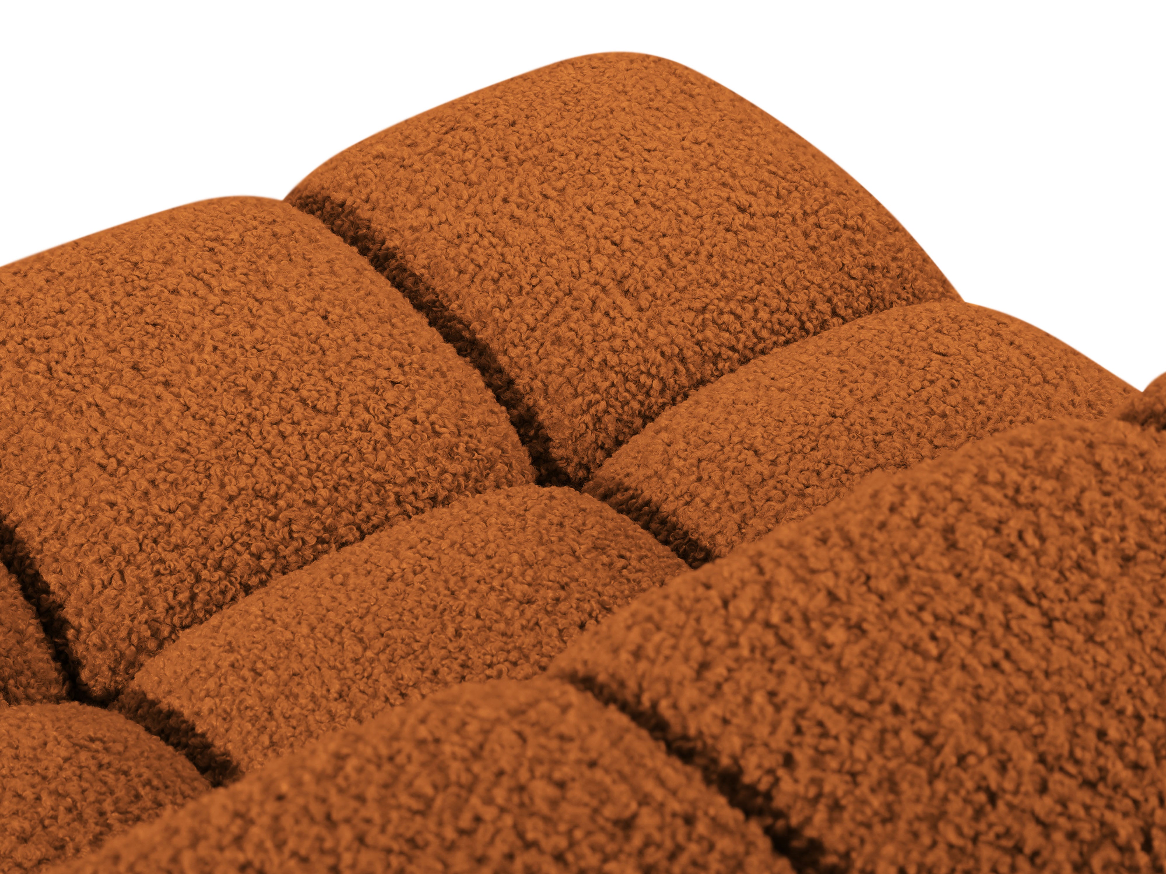 Sofa modułowa BELLIS - moduł narożny ceglany boucle