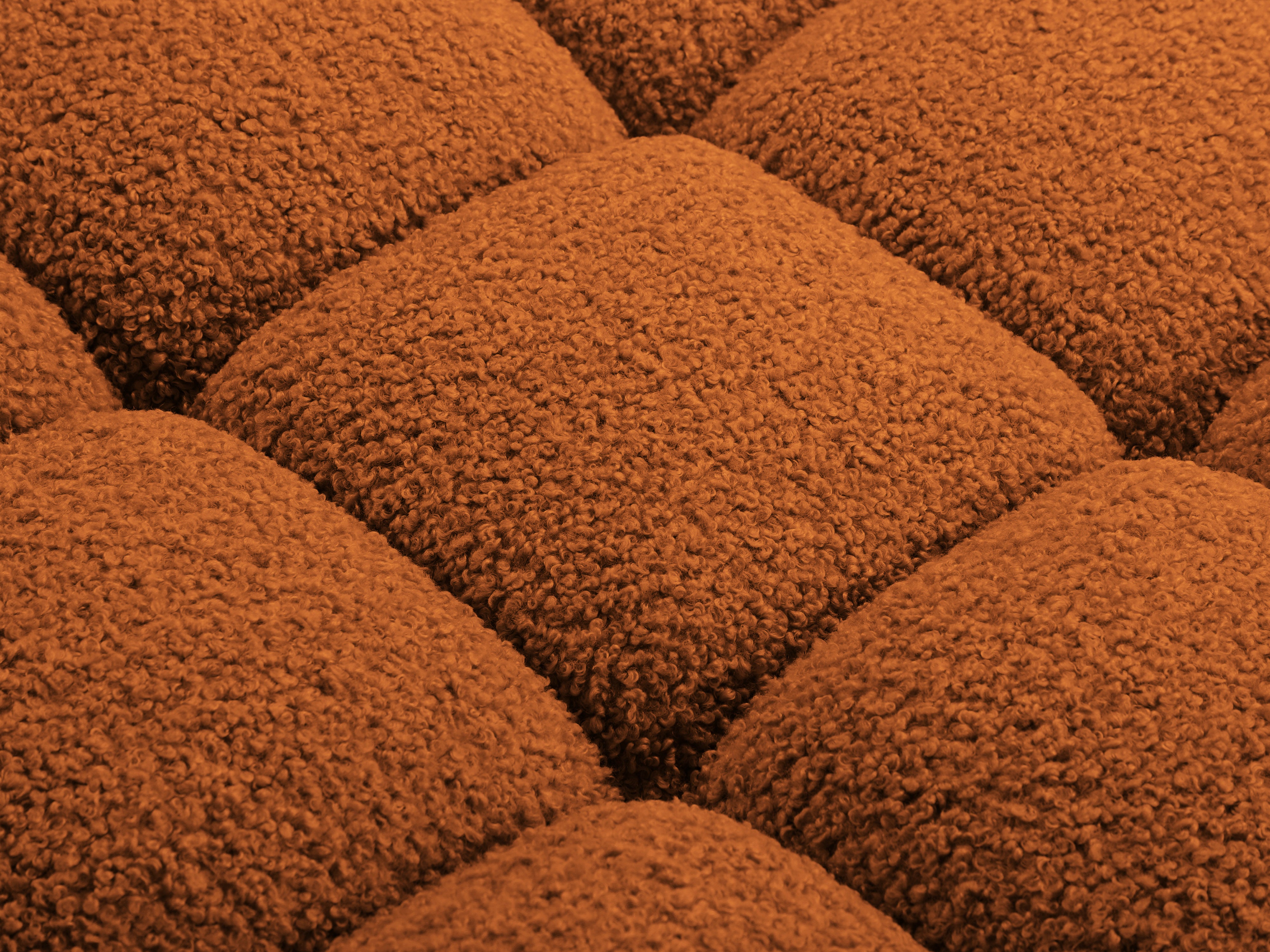 Sofa modułowa BELLIS - moduł narożny ceglany boucle