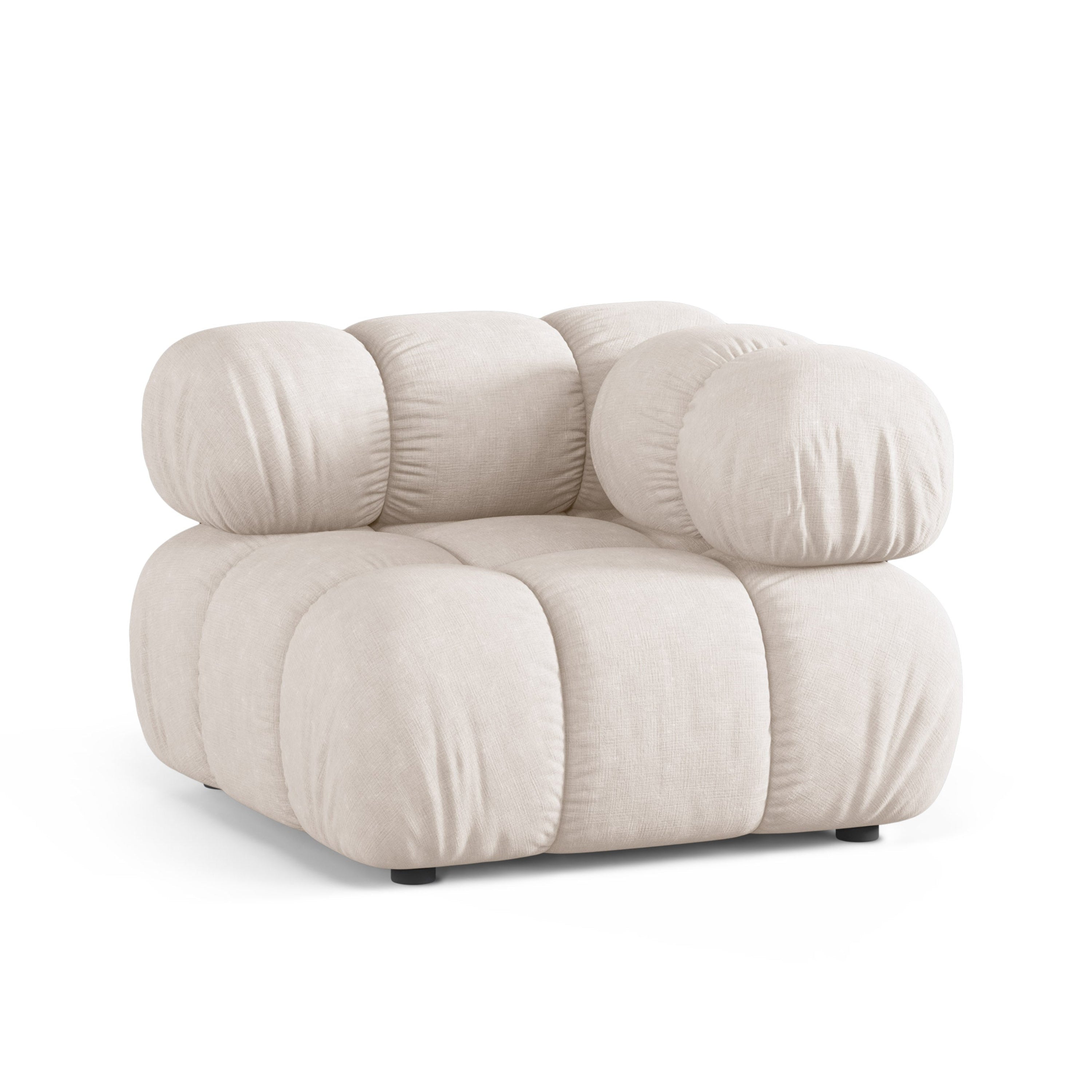 Sofa modułowa BELLIS - moduł narożny beżowy