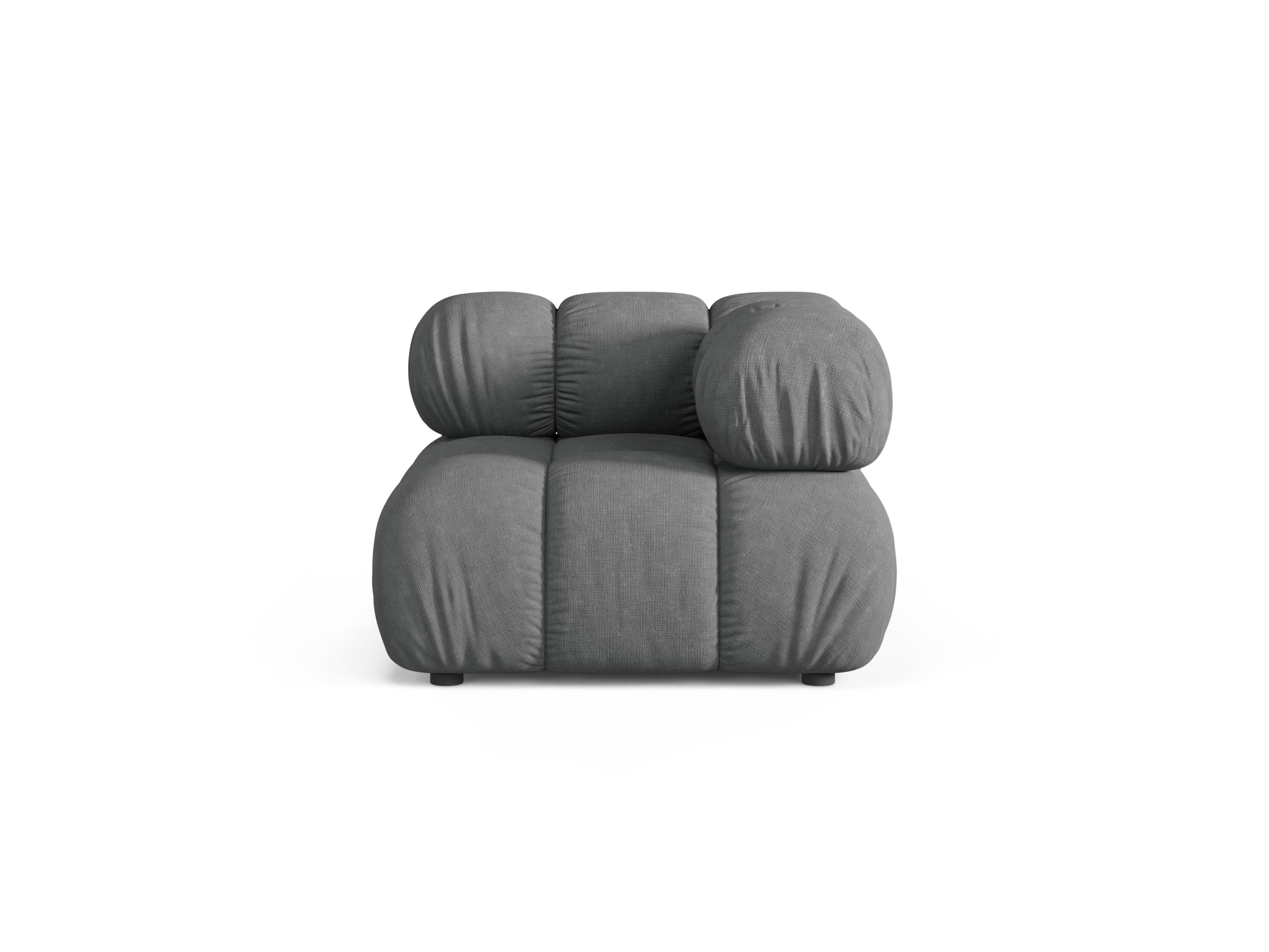 Sofa modułowa BELLIS - moduł narożny szary