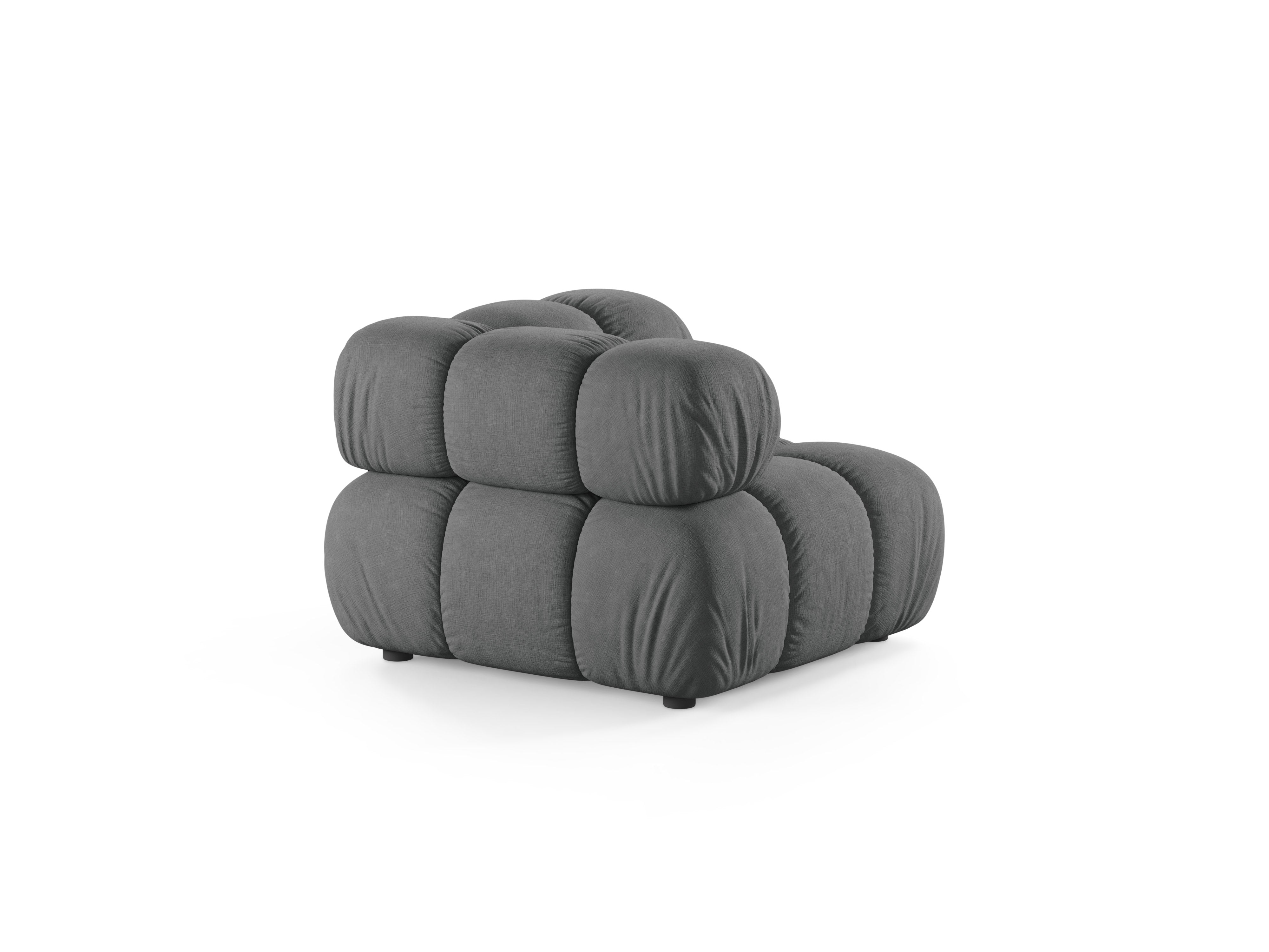 Sofa modułowa BELLIS - moduł narożny szary