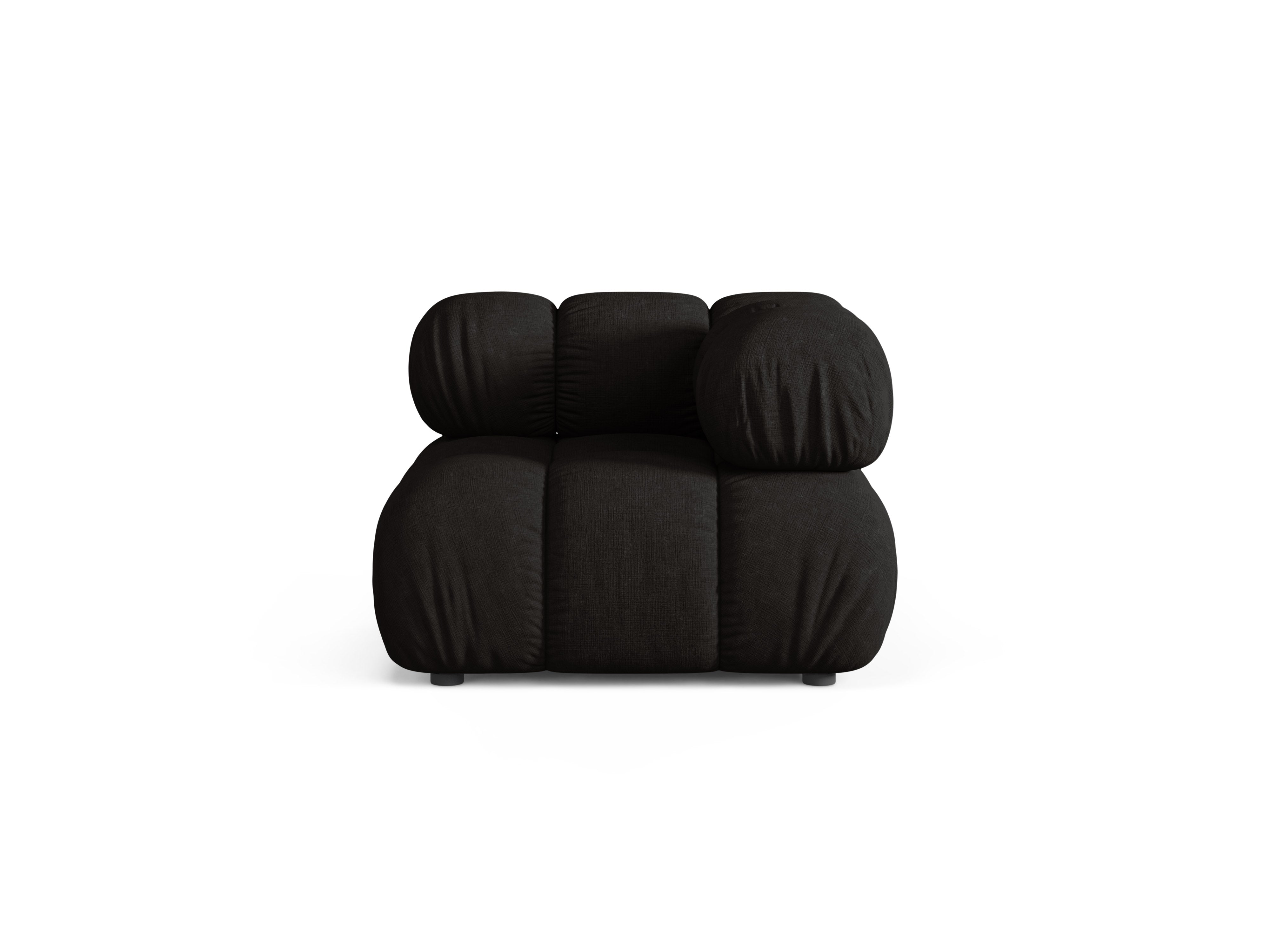 Sofa modułowa BELLIS - moduł narożny czarny
