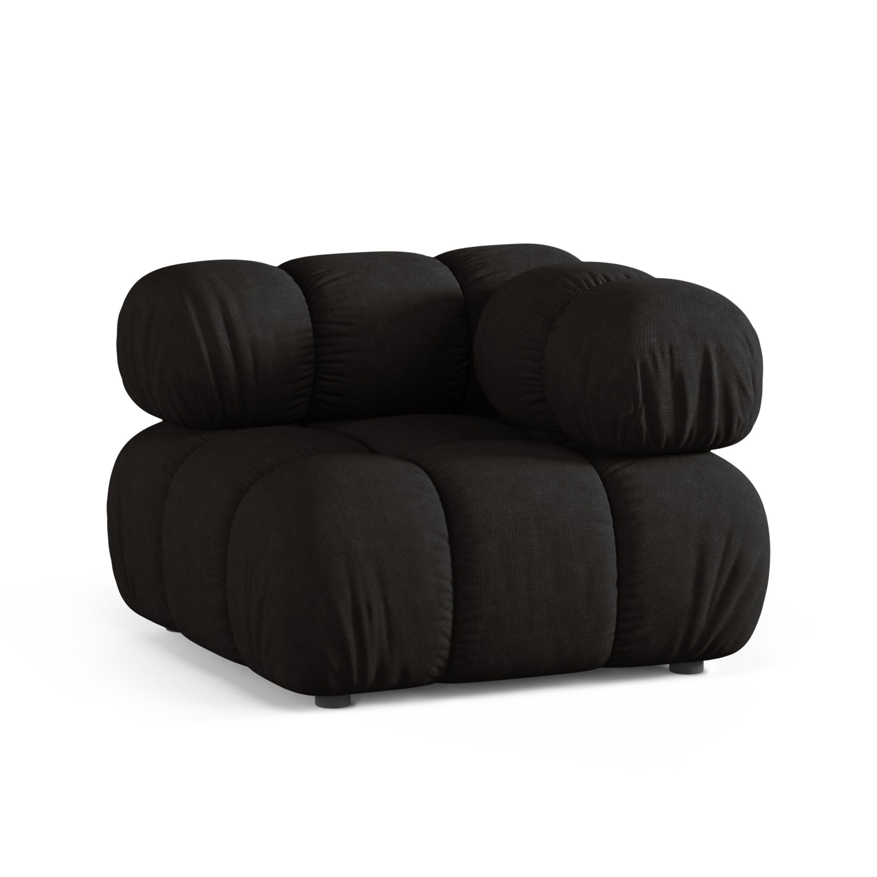 Sofa modułowa BELLIS - moduł narożny czarny
