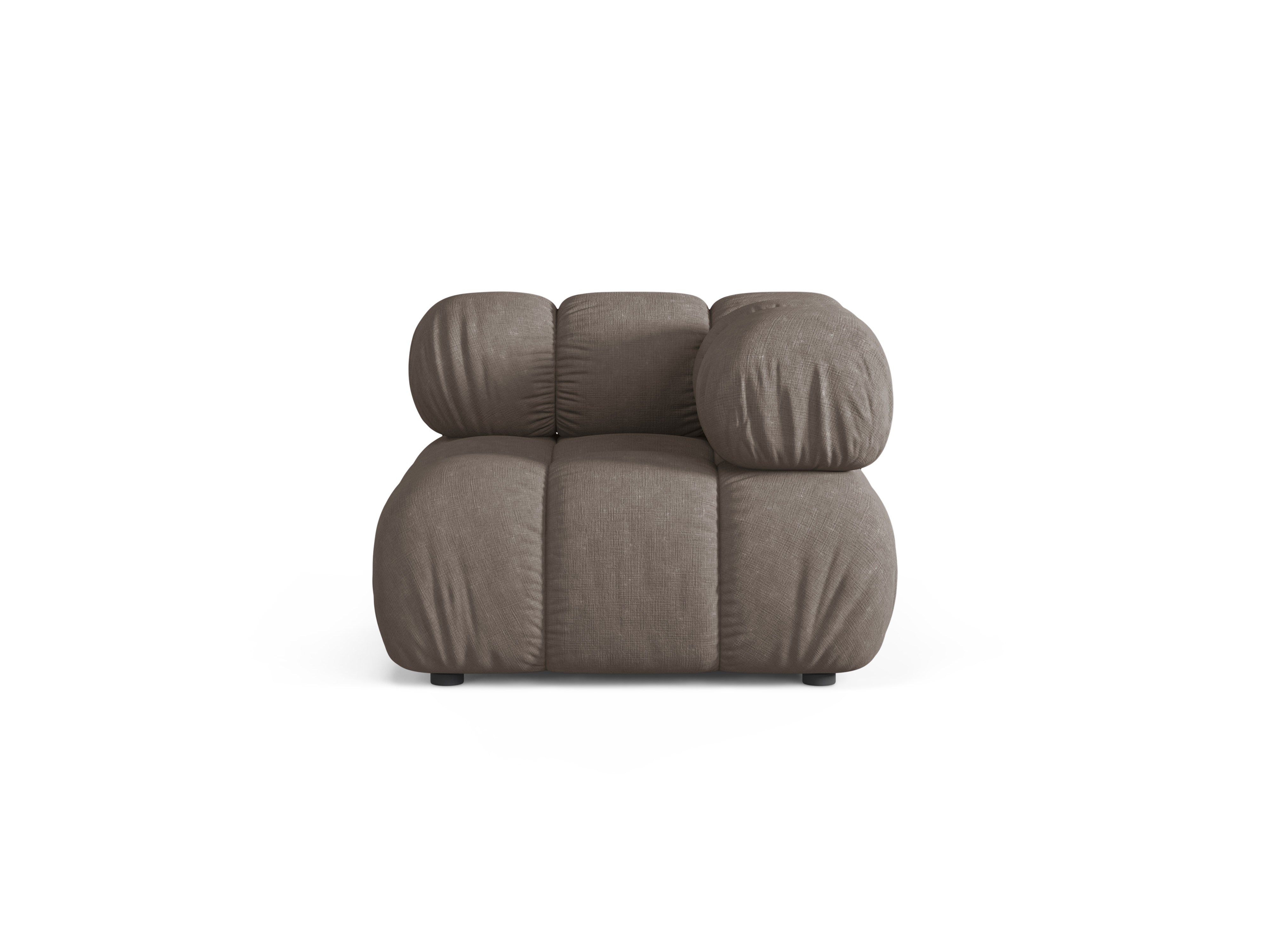 Sofa modułowa BELLIS - moduł narożny ciemne cappuccino