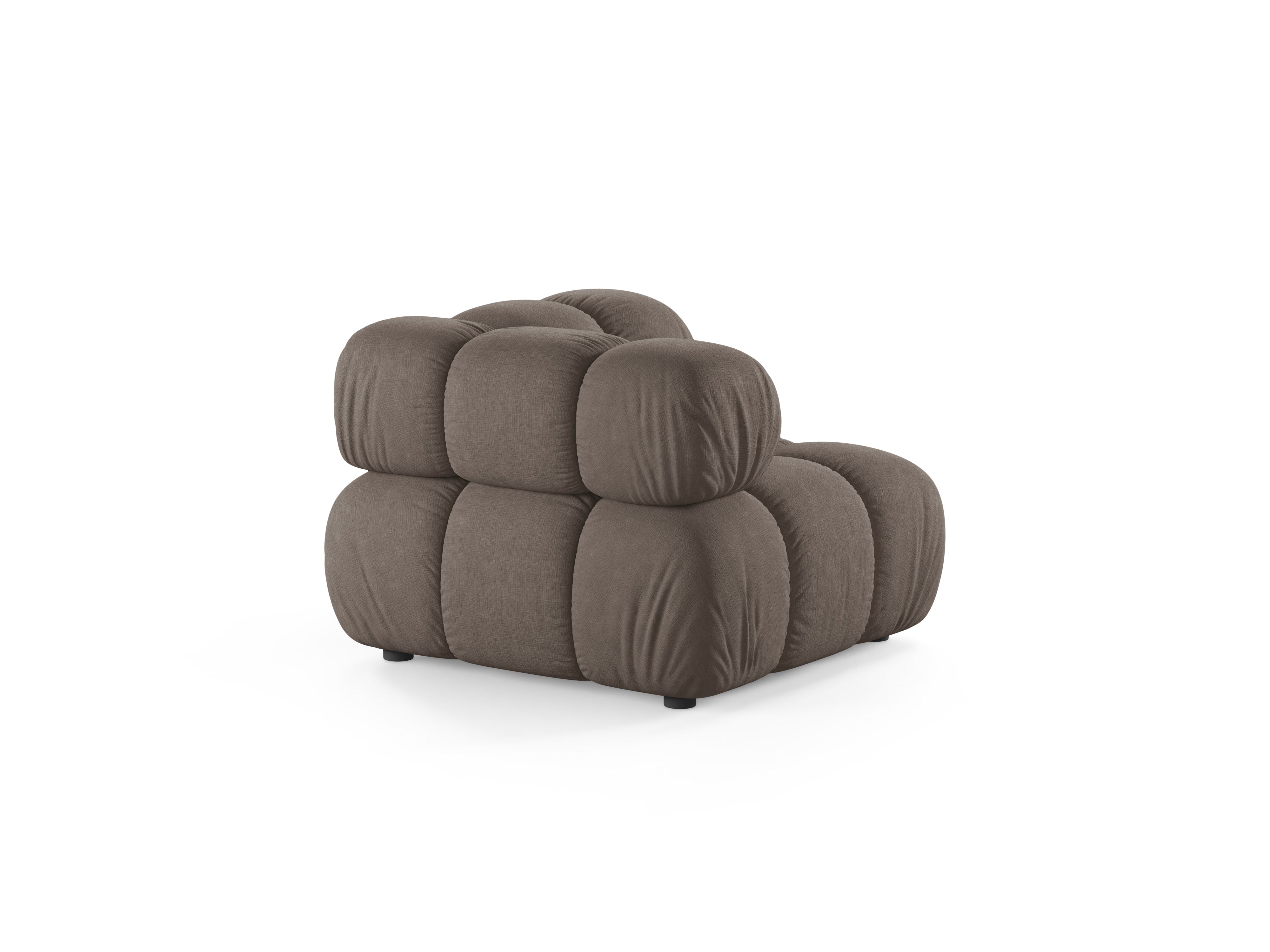 Sofa modułowa BELLIS - moduł narożny ciemne cappuccino