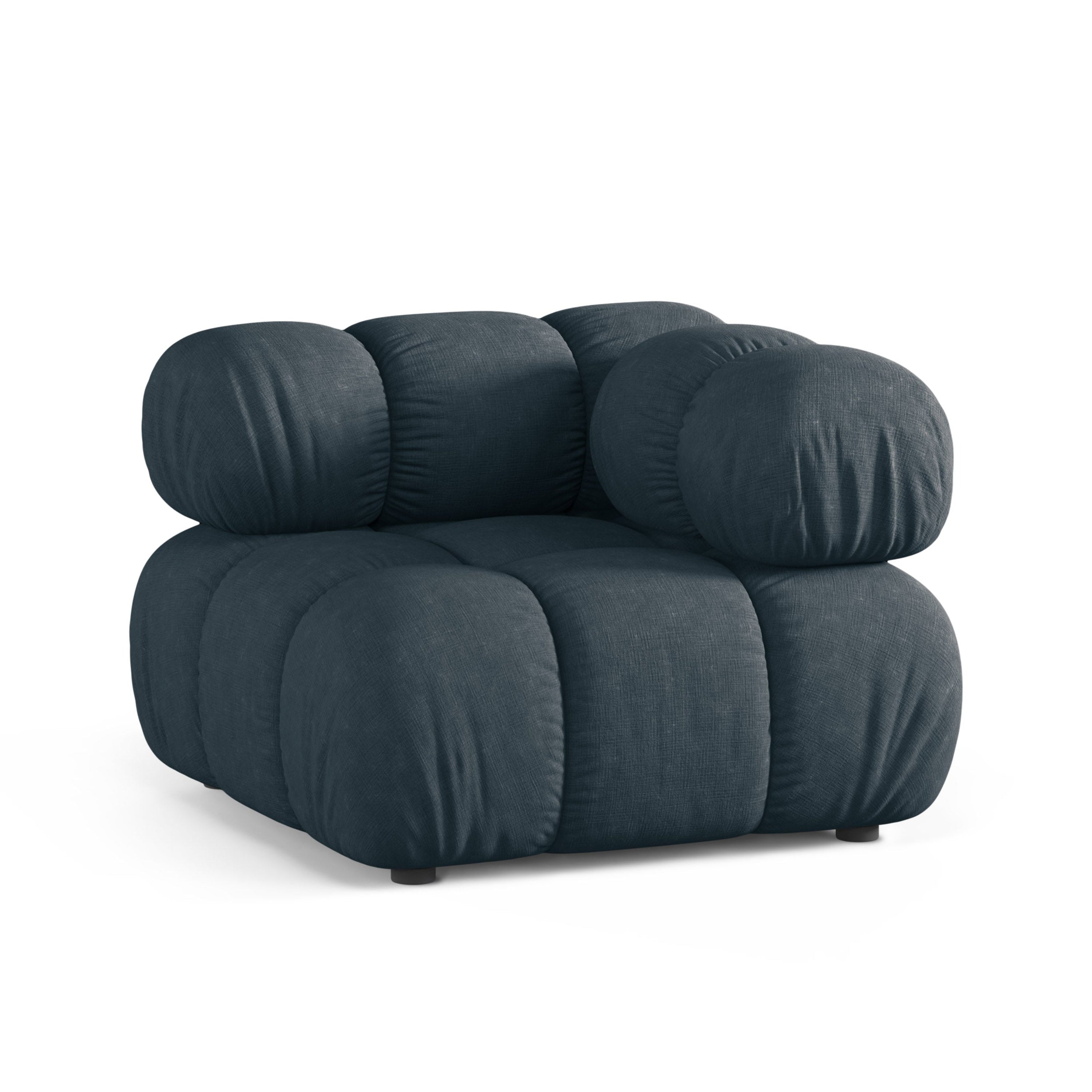 Sofa modułowa BELLIS - moduł narożny głęboki petrol