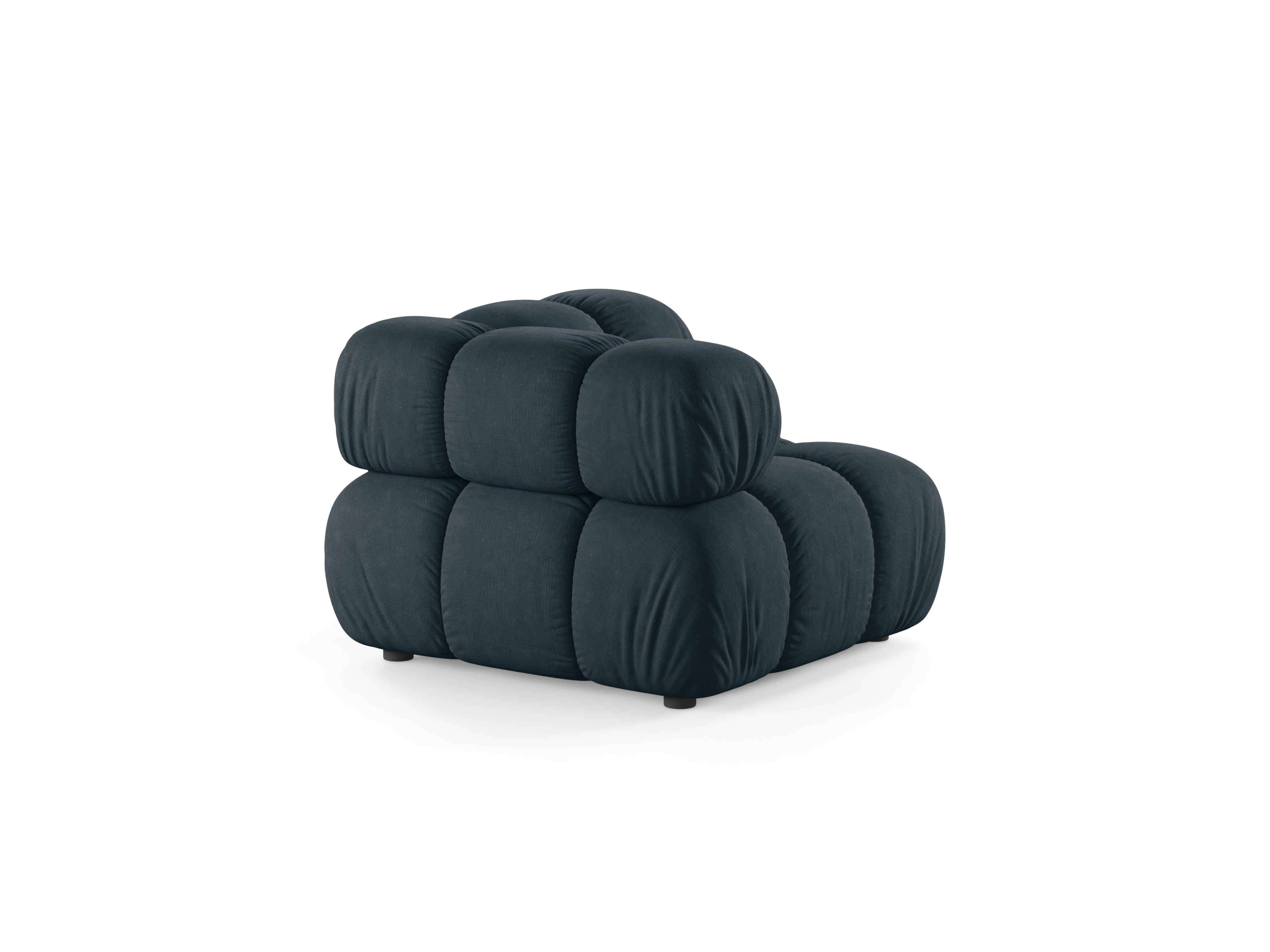 Sofa modułowa BELLIS - moduł narożny głęboki petrol