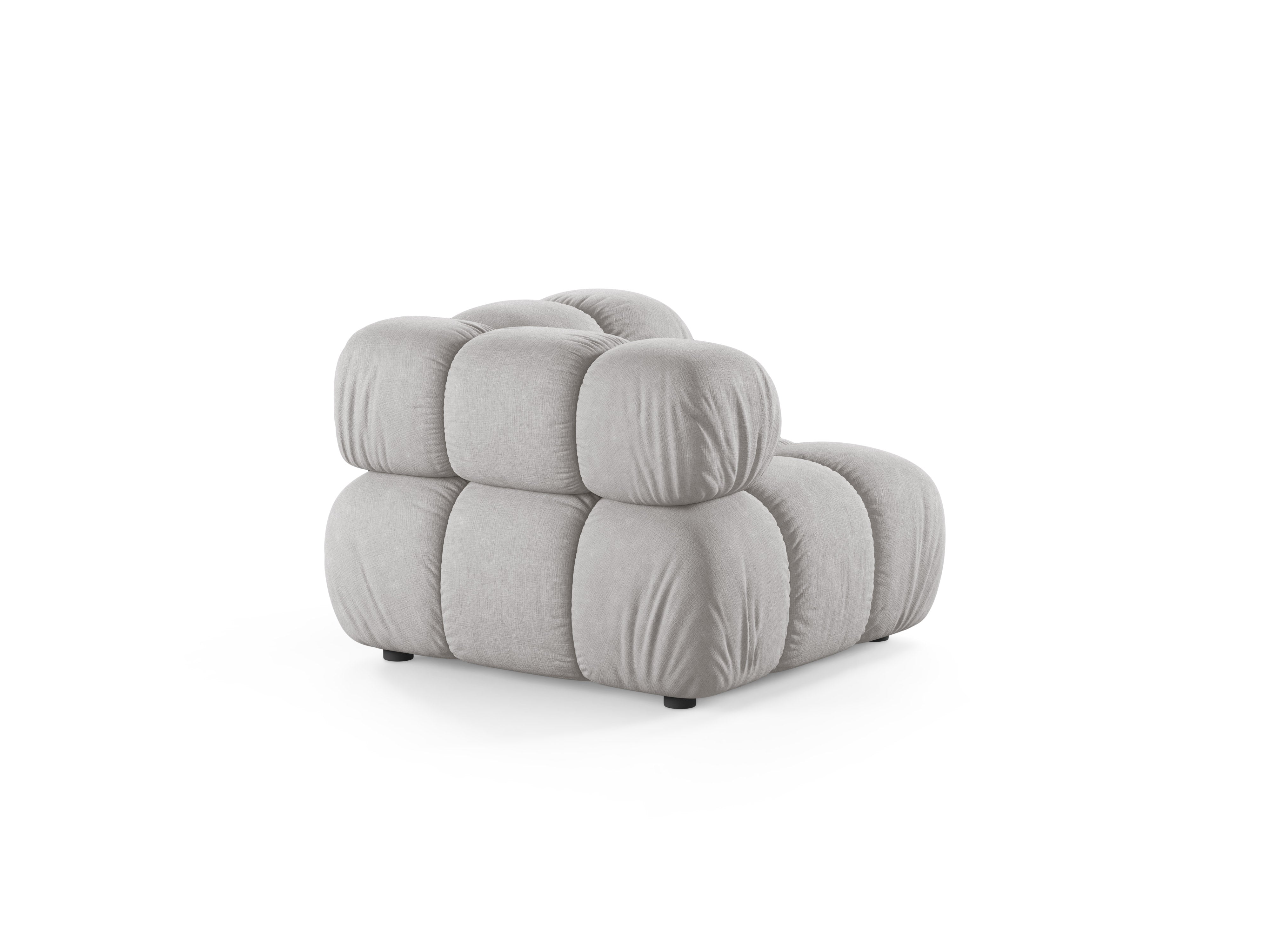 Sofa modułowa BELLIS - moduł narożny jasnoszary