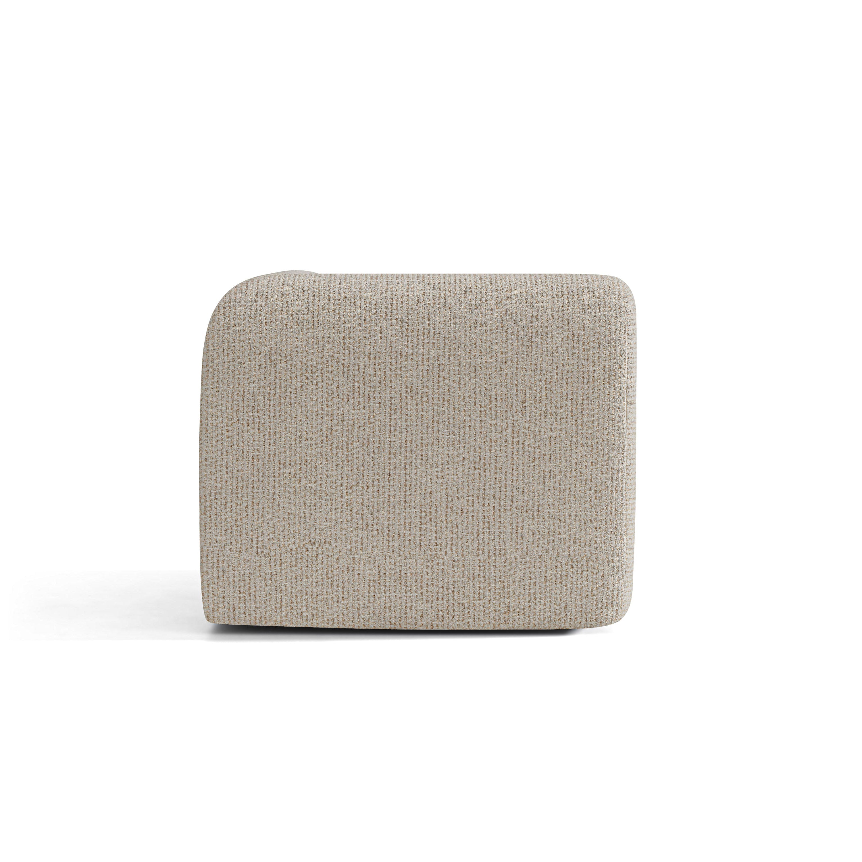 Sofa modułowa NEO - moduł narożny beżowy melanż