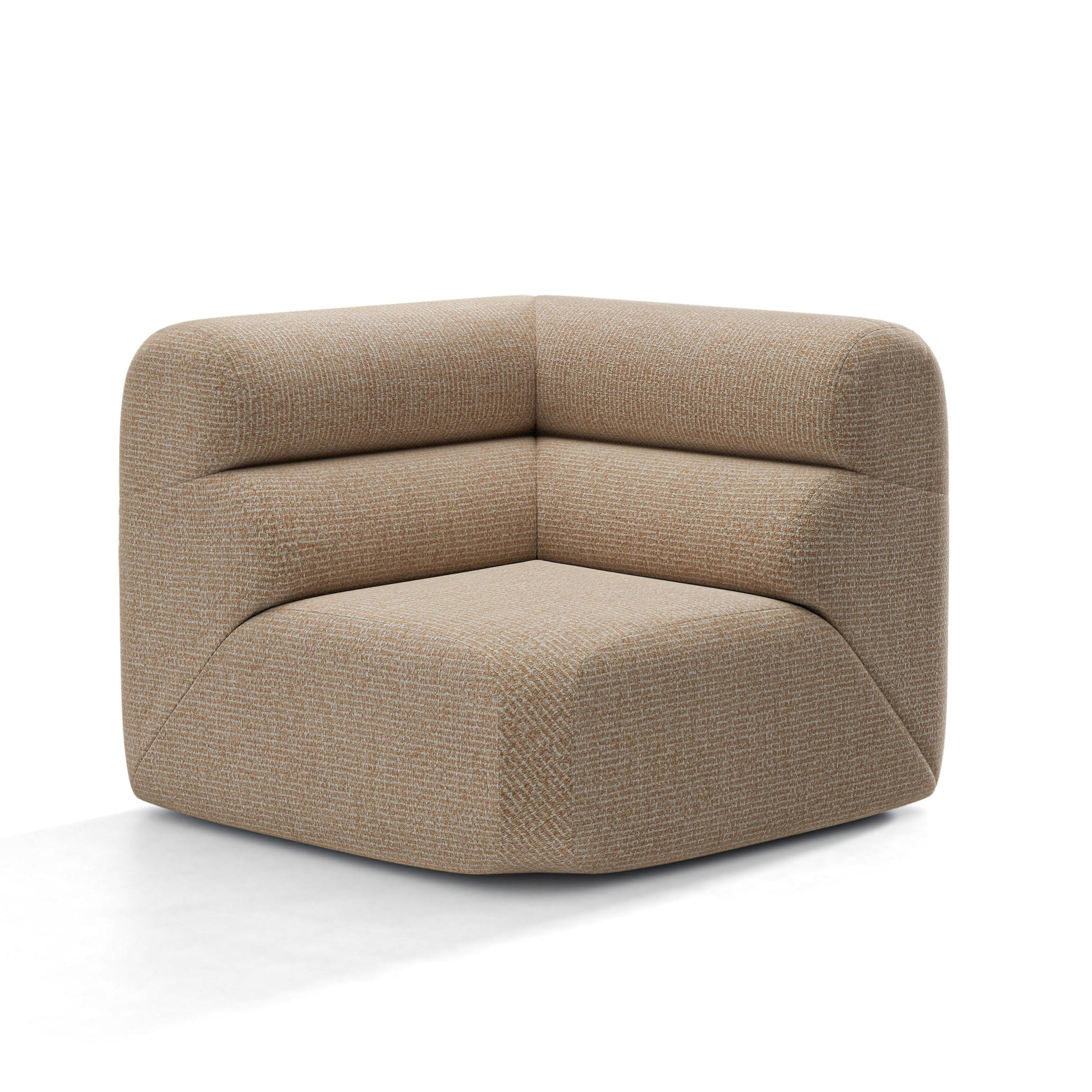 Sofa modułowa NEO - moduł narożny piaskowy melanż