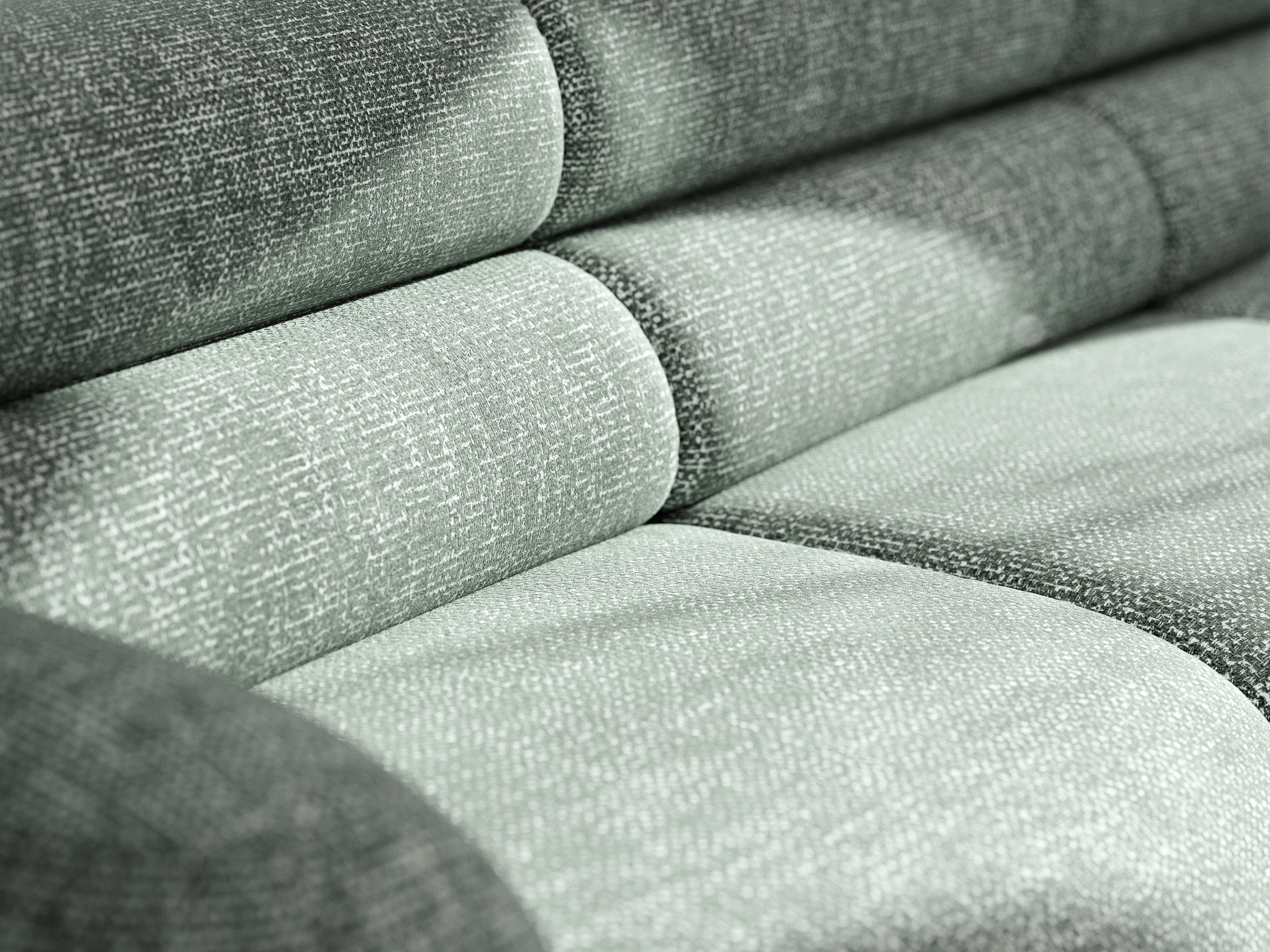 Sofa modułowa NEO - moduł narożny niebieski melanż