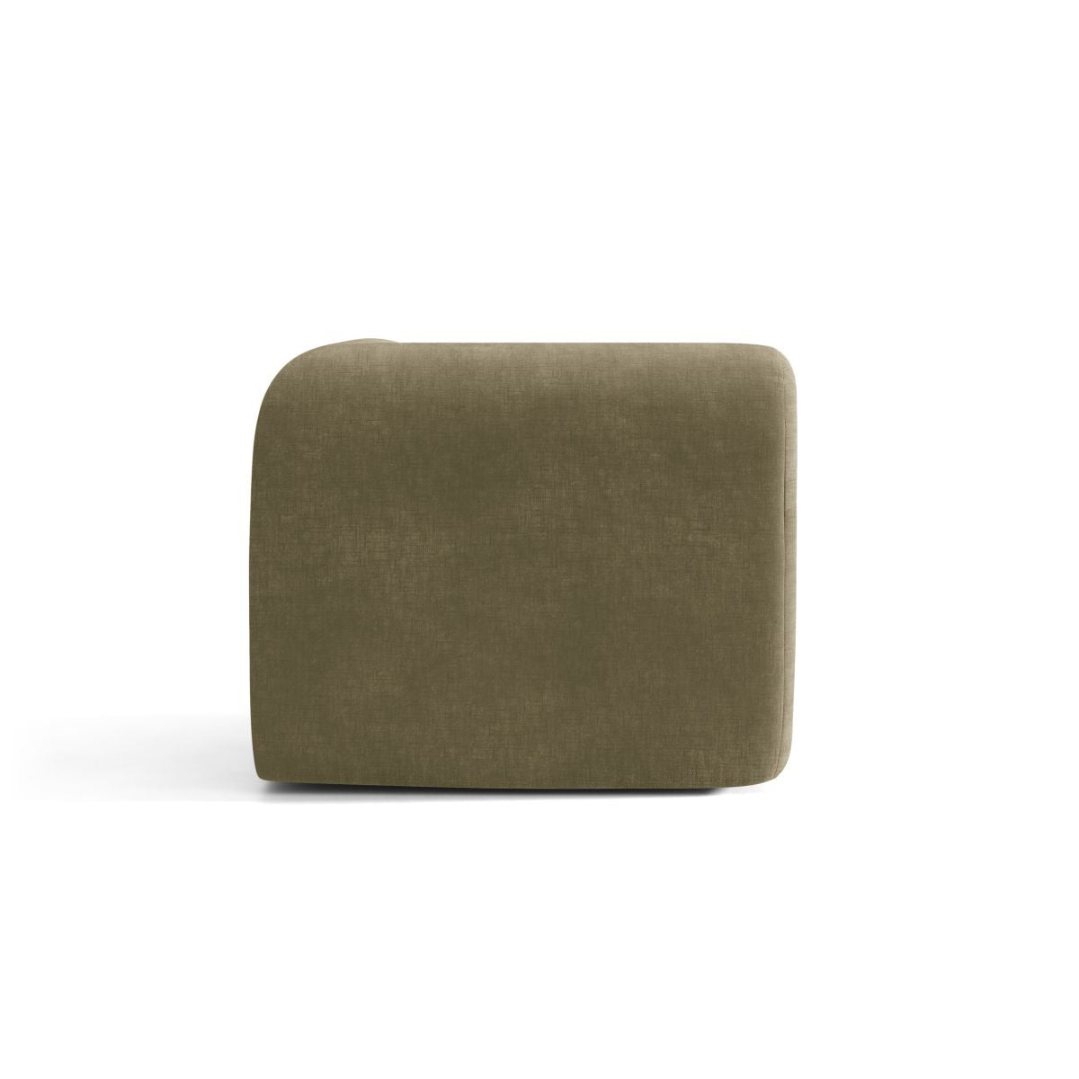 Sofa modułowa NEO - moduł narożny oliwkowy szenil