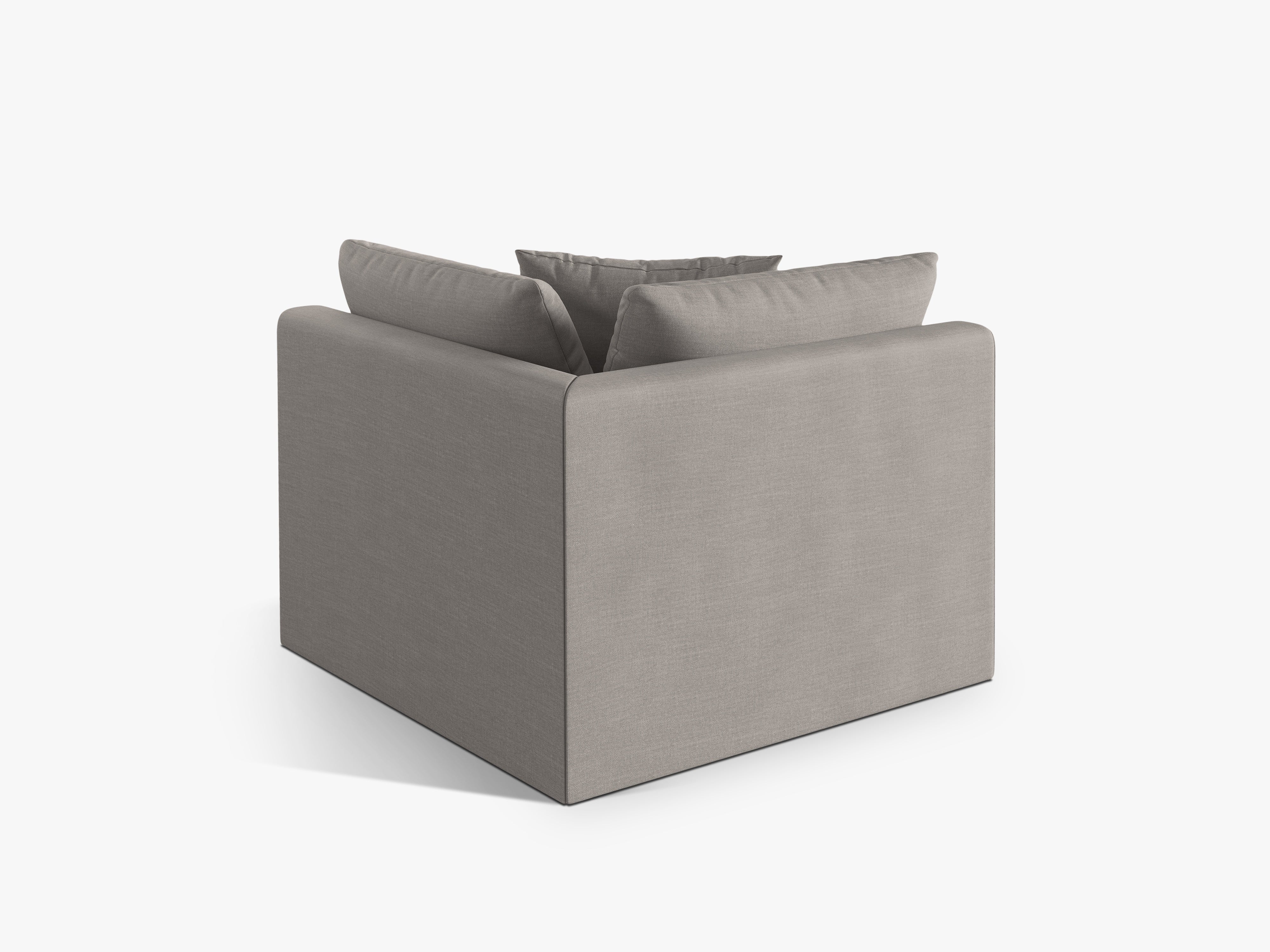 Sofa modułowa CHRIS - element narożny kremowy szenil