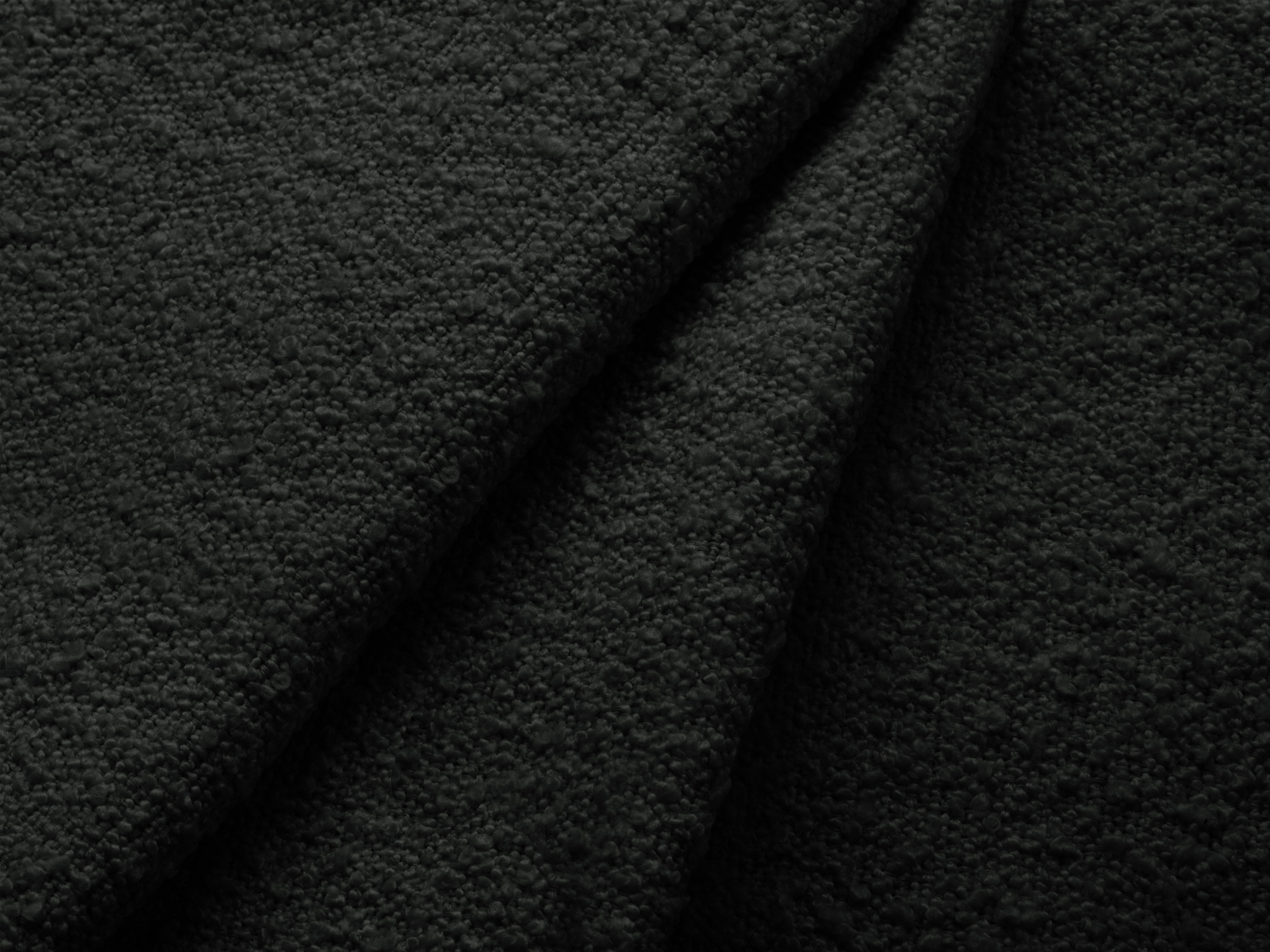 Sofa modułowa MILEY - moduł lewostronny czarny boucle