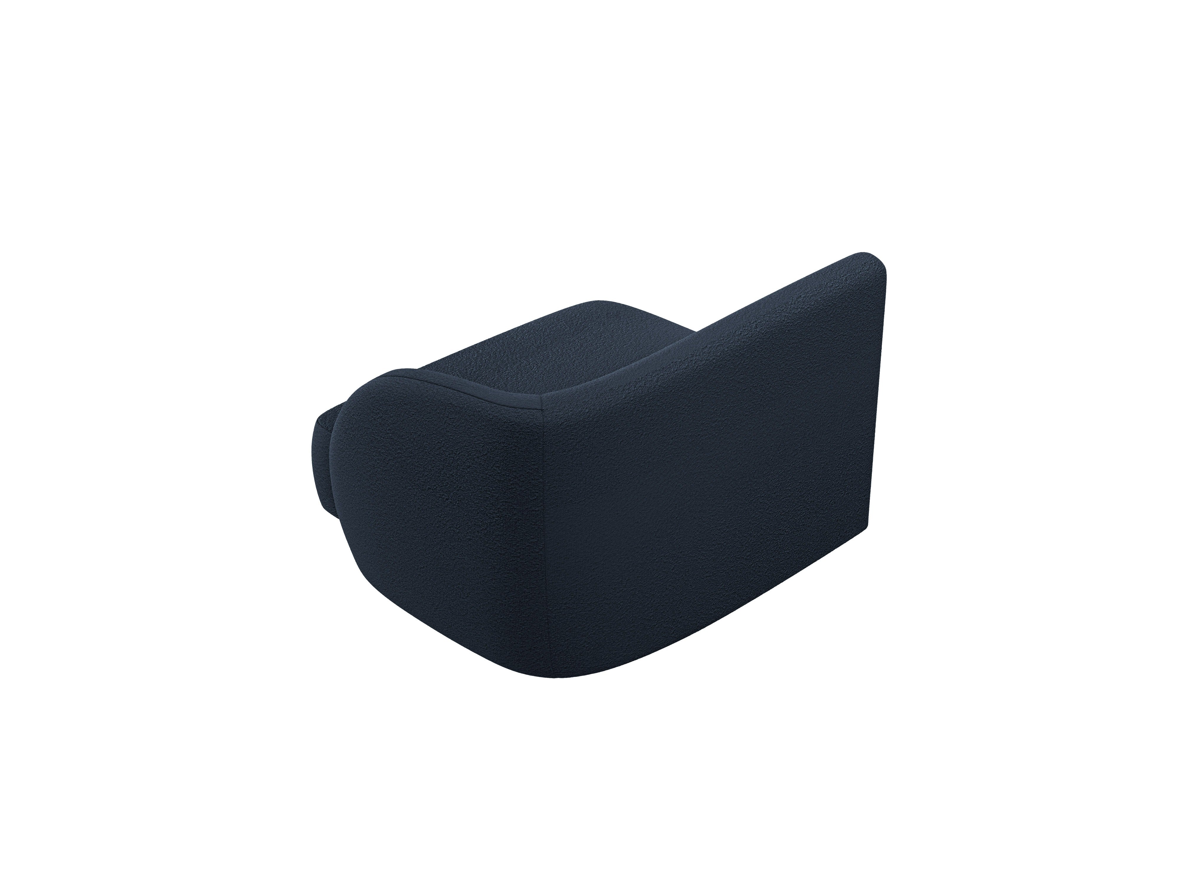 Modulares Sofa MILEY - rechter Modul in dunkelblauem Boucle