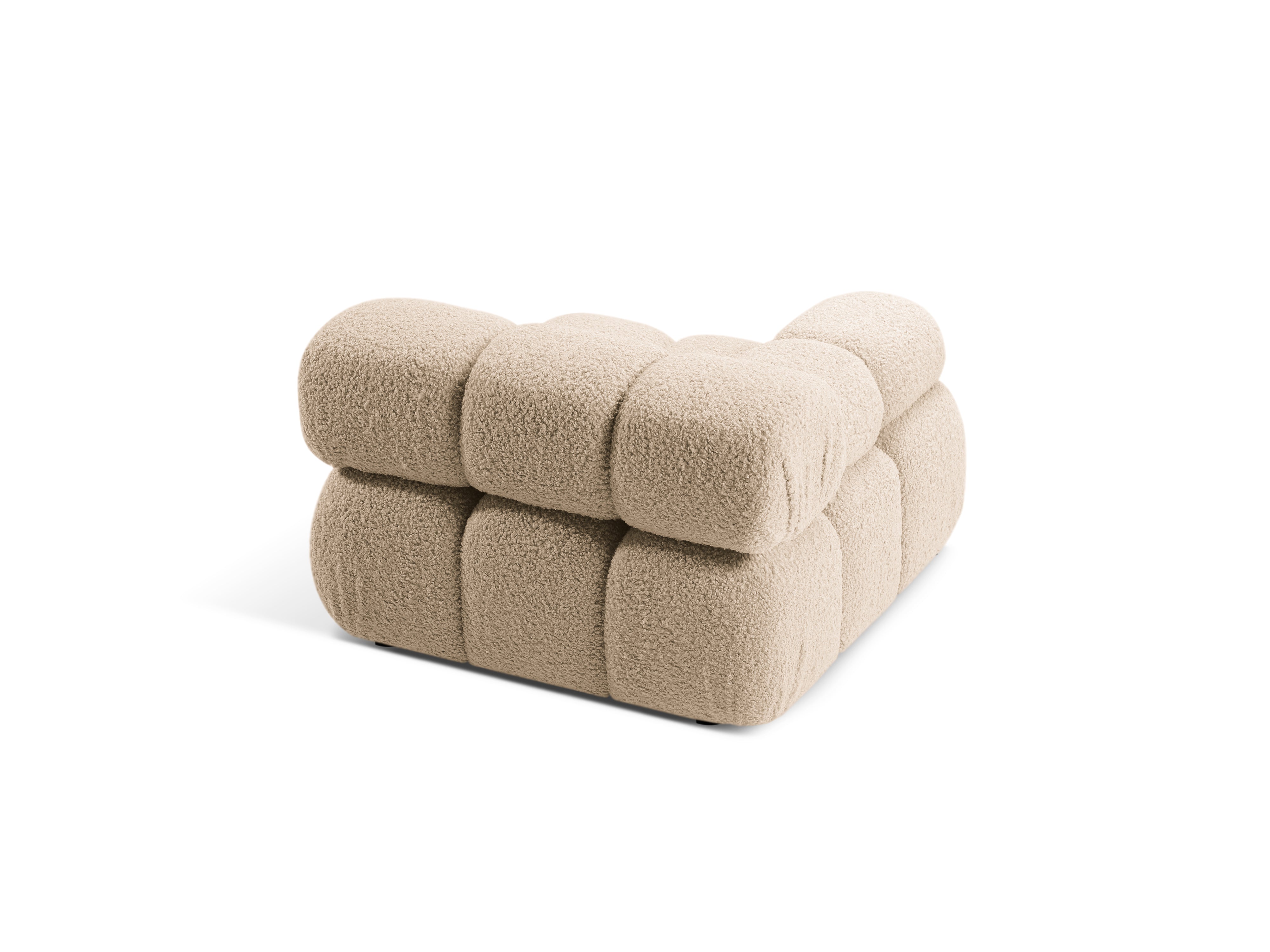 Sofa modułowa BELLIS - moduł lewostronny piaskowy boucle