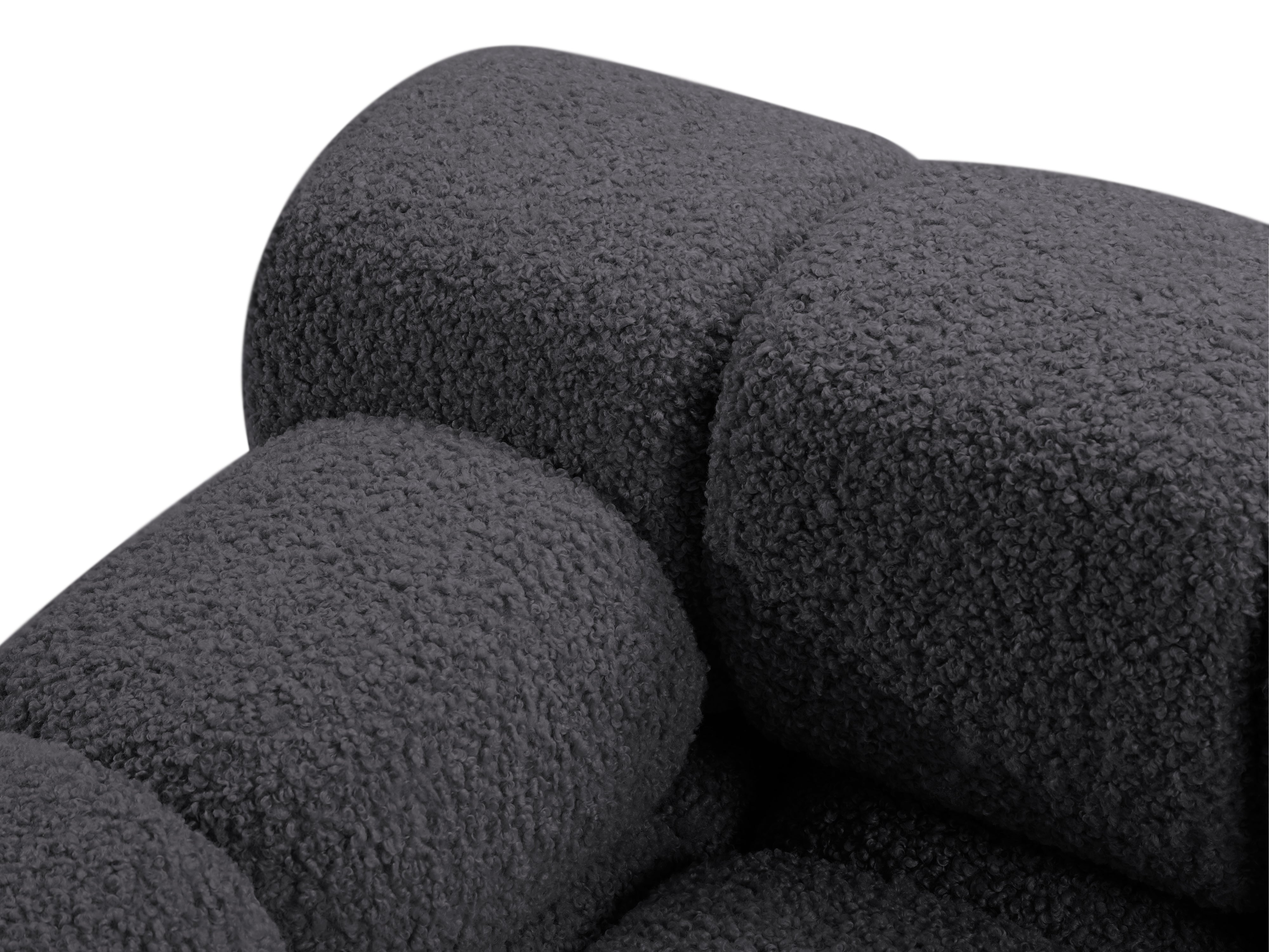 Sofa modułowa BELLIS - moduł lewostronny grafitowy boucle