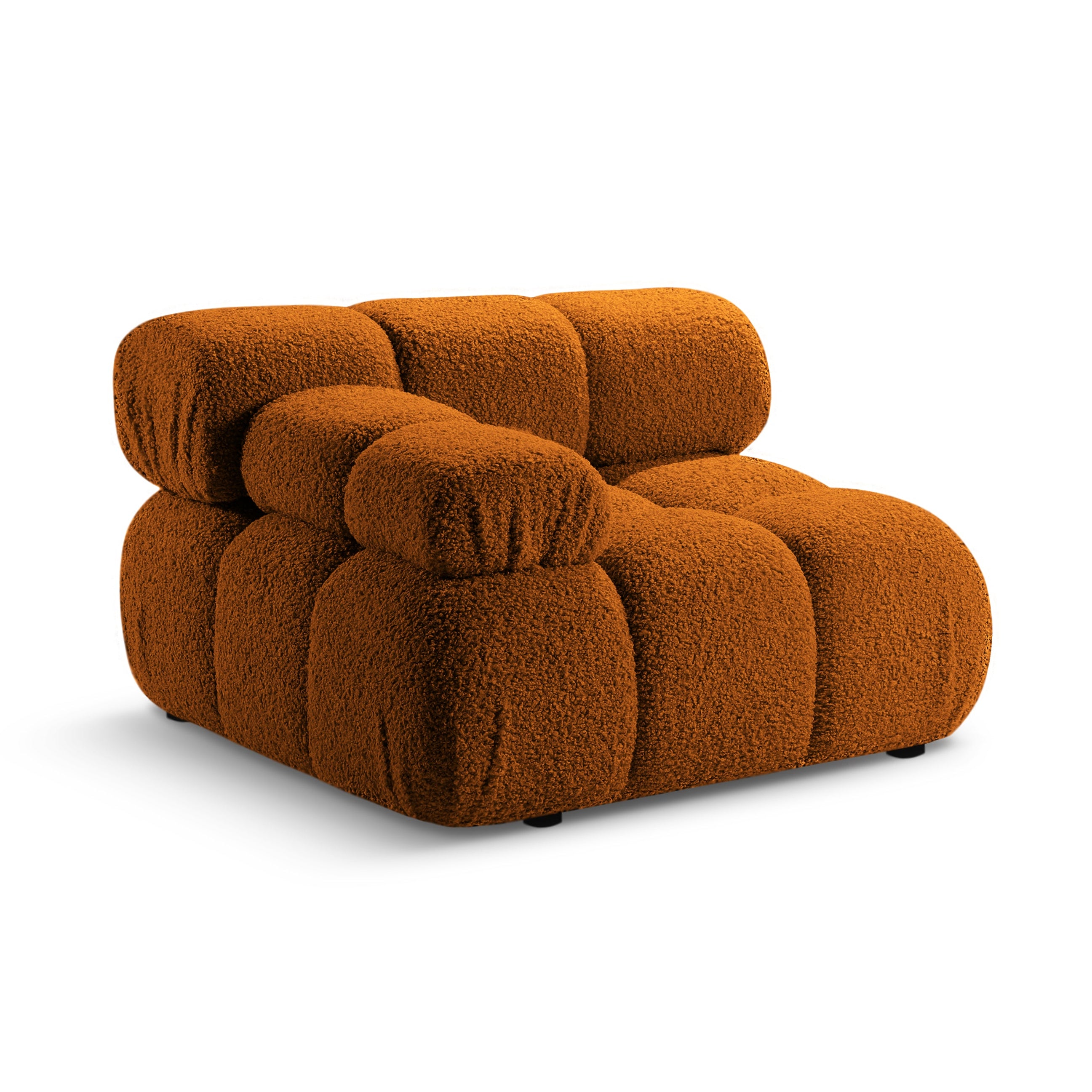 Sofa modułowa BELLIS - moduł lewostronny ceglany boucle