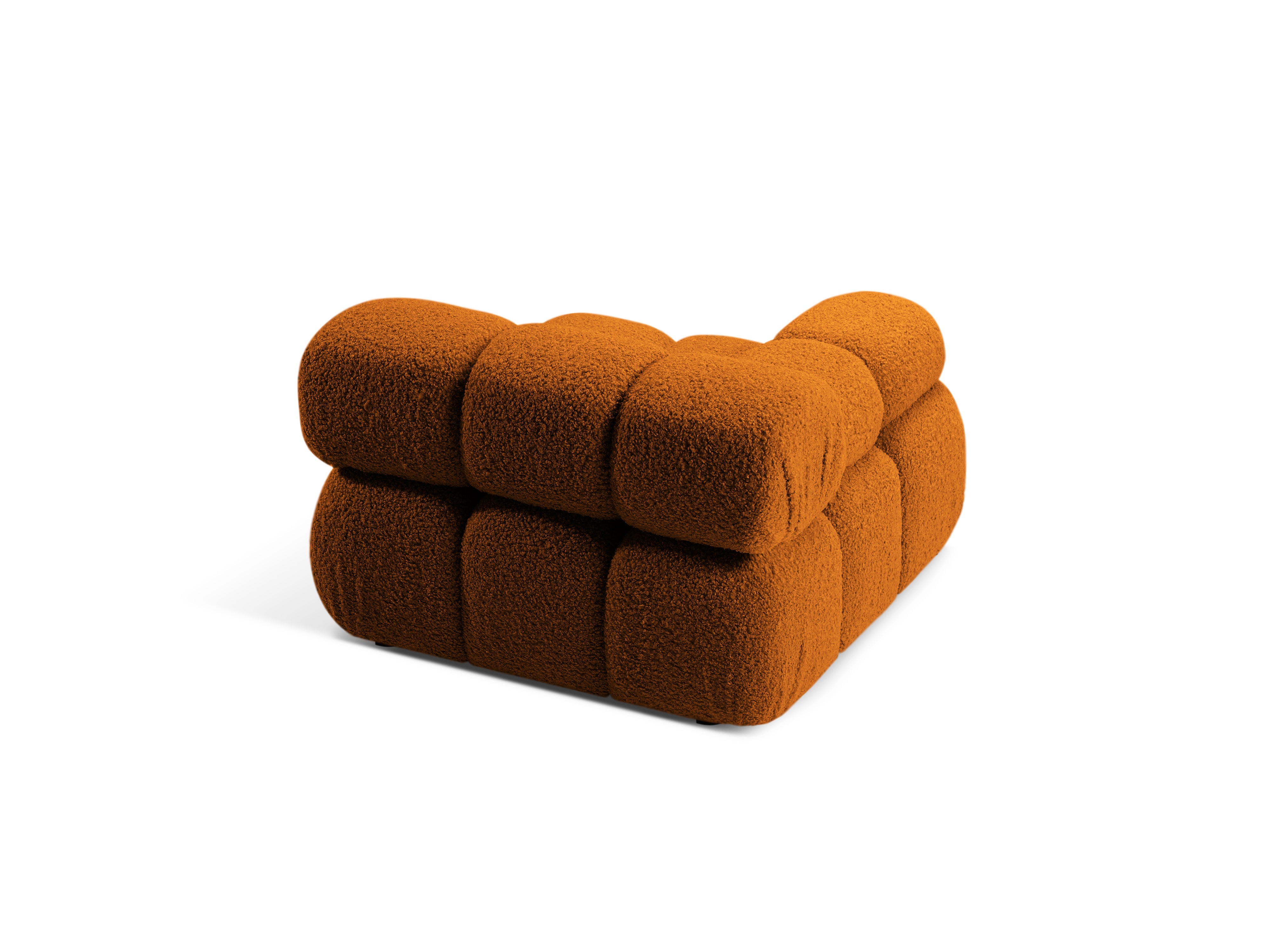 Sofa modułowa BELLIS - moduł lewostronny ceglany boucle