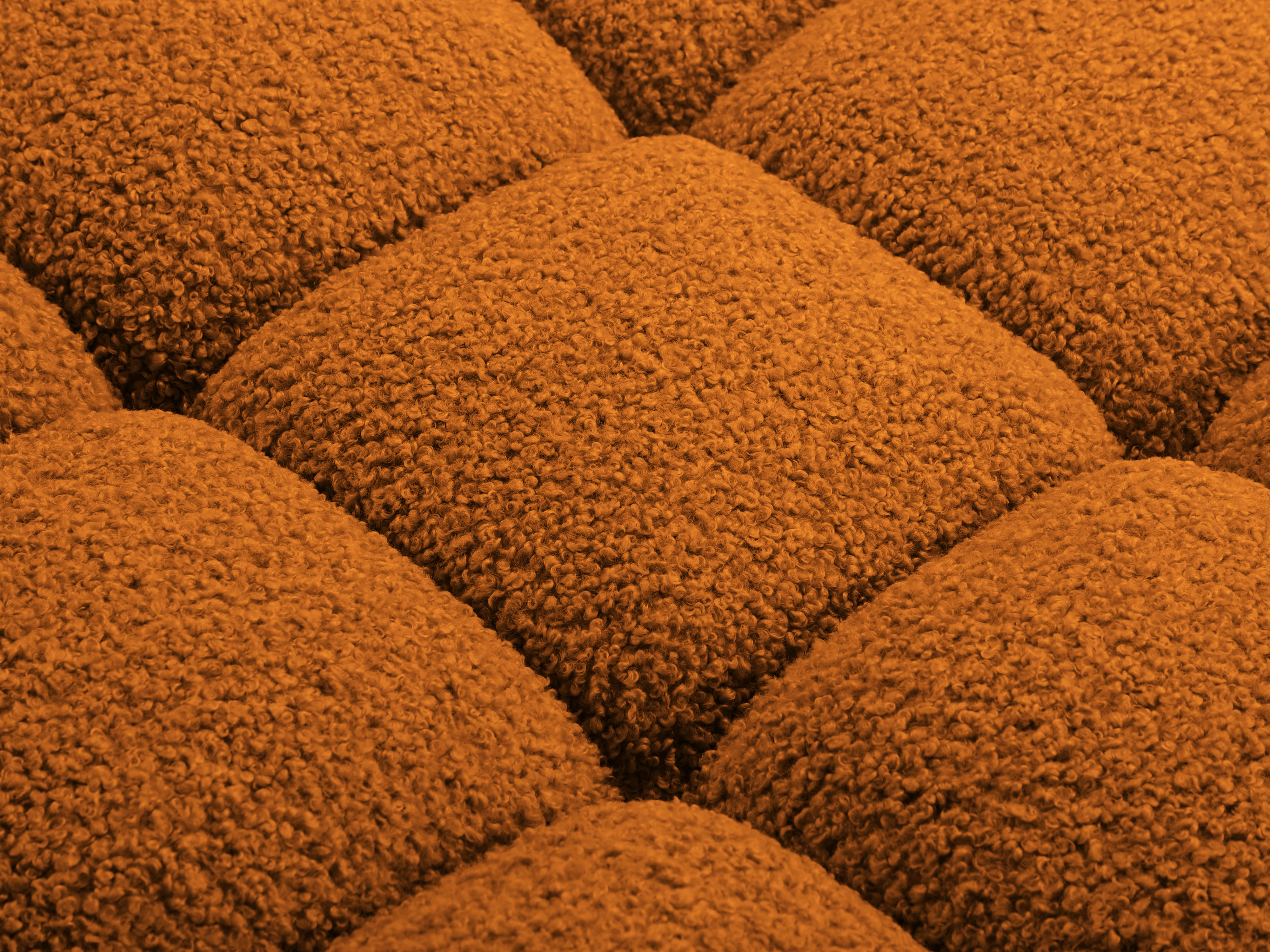 Sofa modułowa BELLIS - moduł lewostronny ceglany boucle