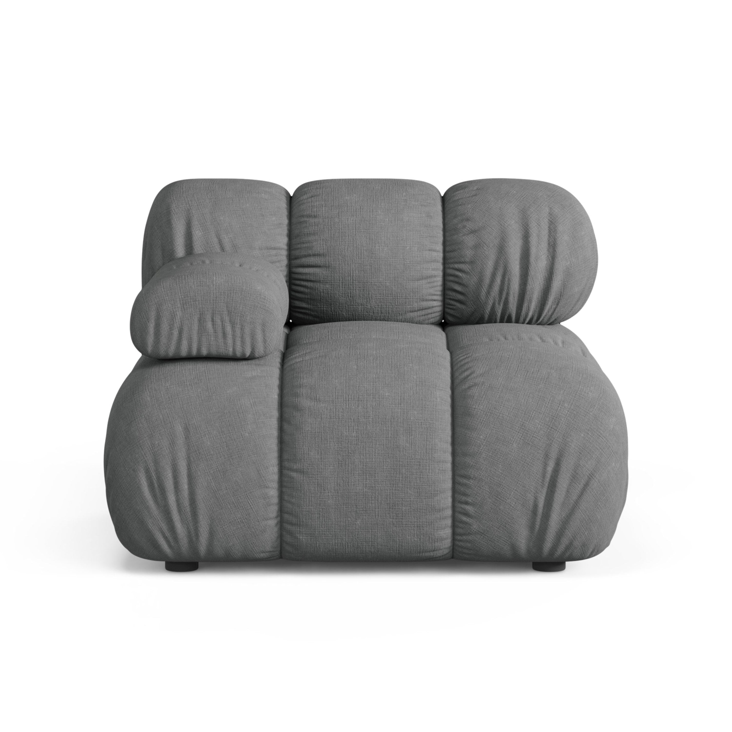 Sofa modułowa BELLIS - moduł lewostronny szary