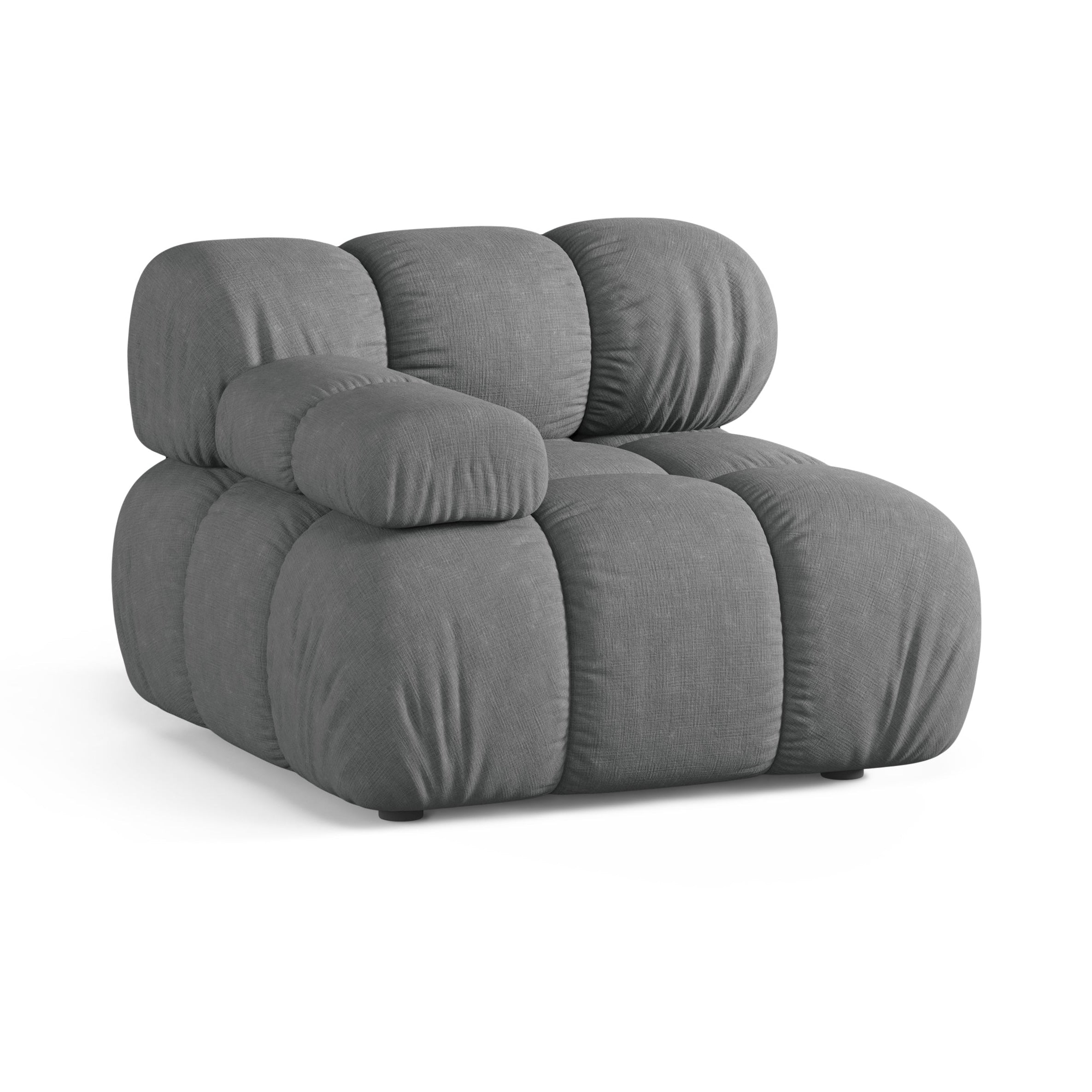 Sofa modułowa BELLIS - moduł lewostronny szary