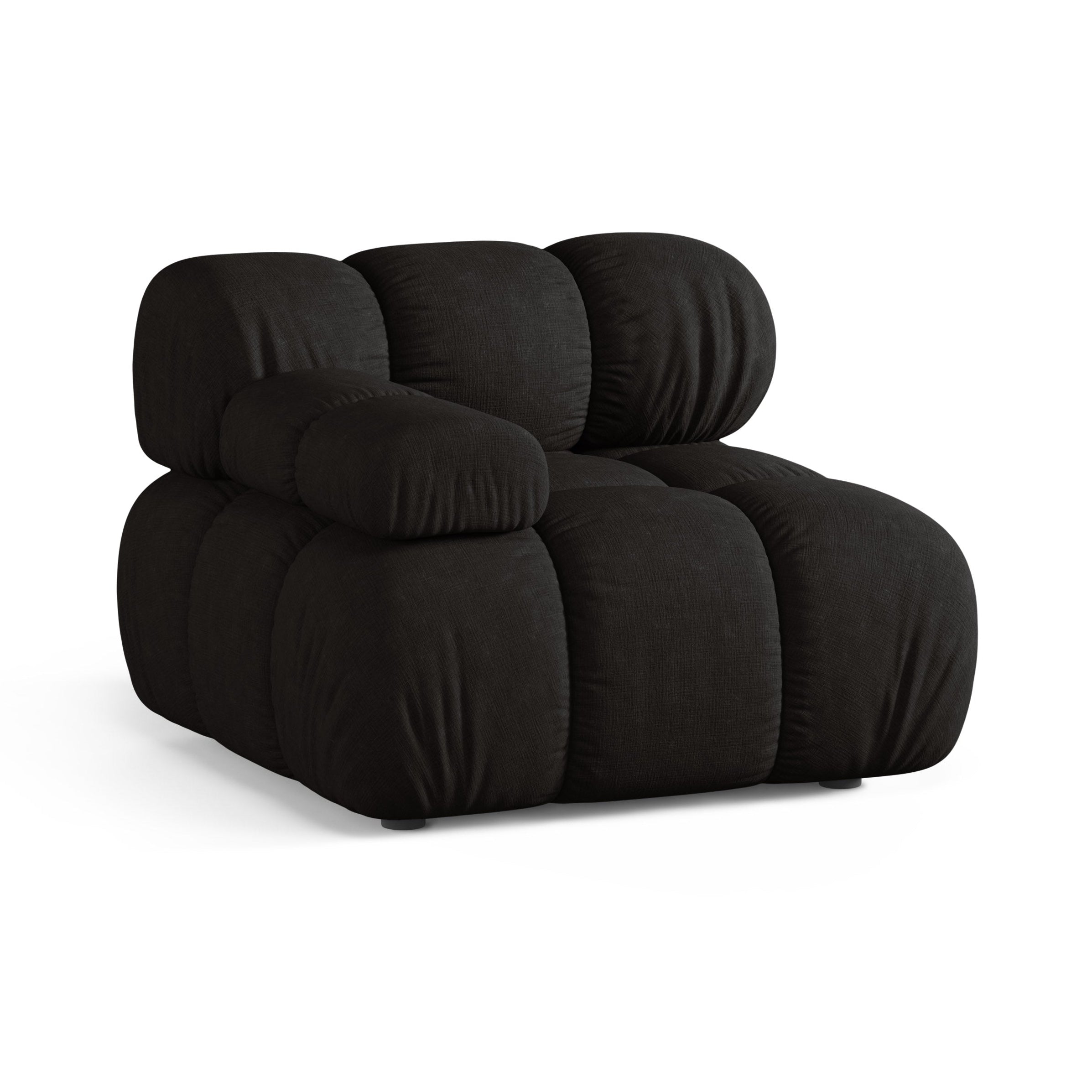 Sofa modułowa BELLIS - moduł lewostronny czarny