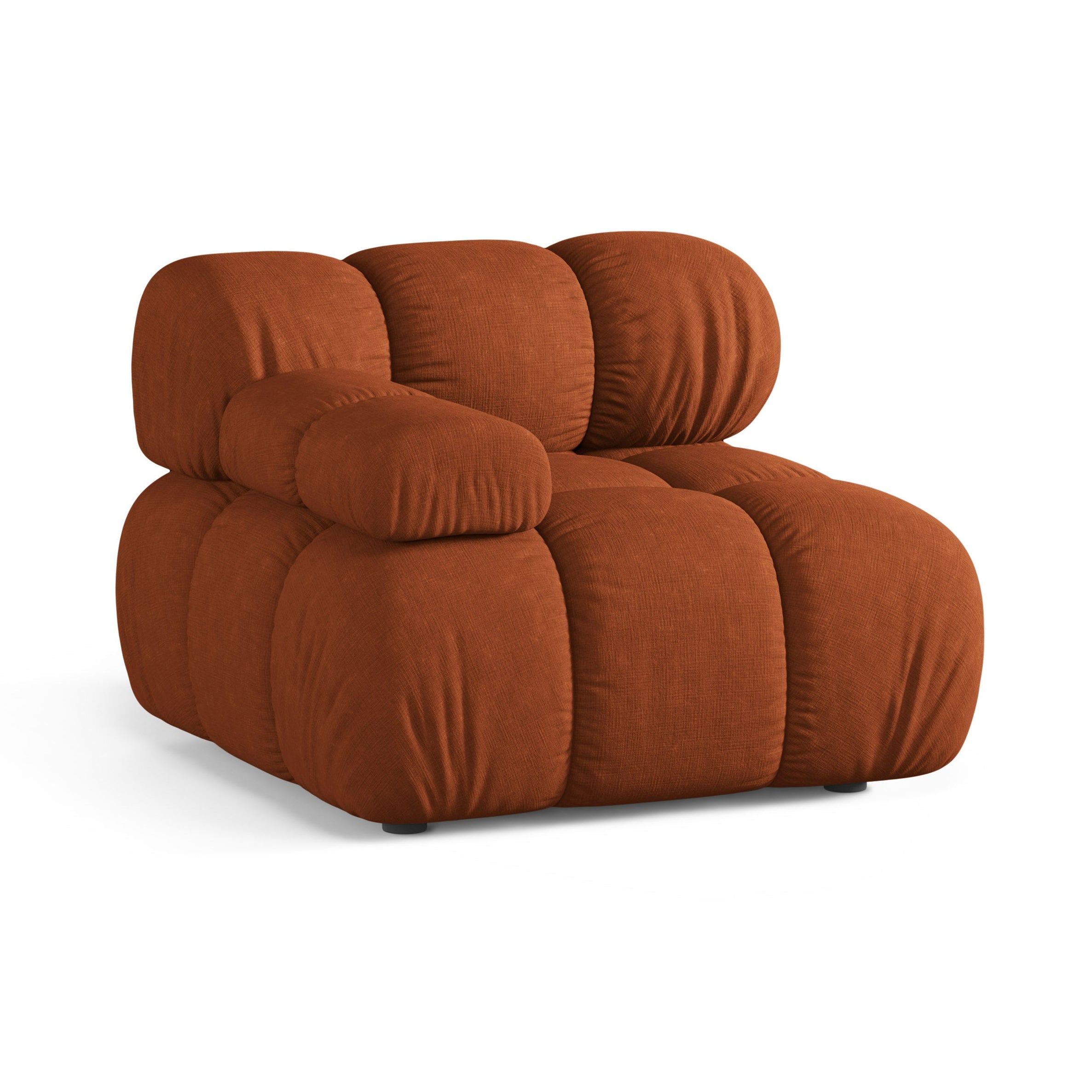 Sofa modułowa BELLIS - moduł lewostronny ceglany
