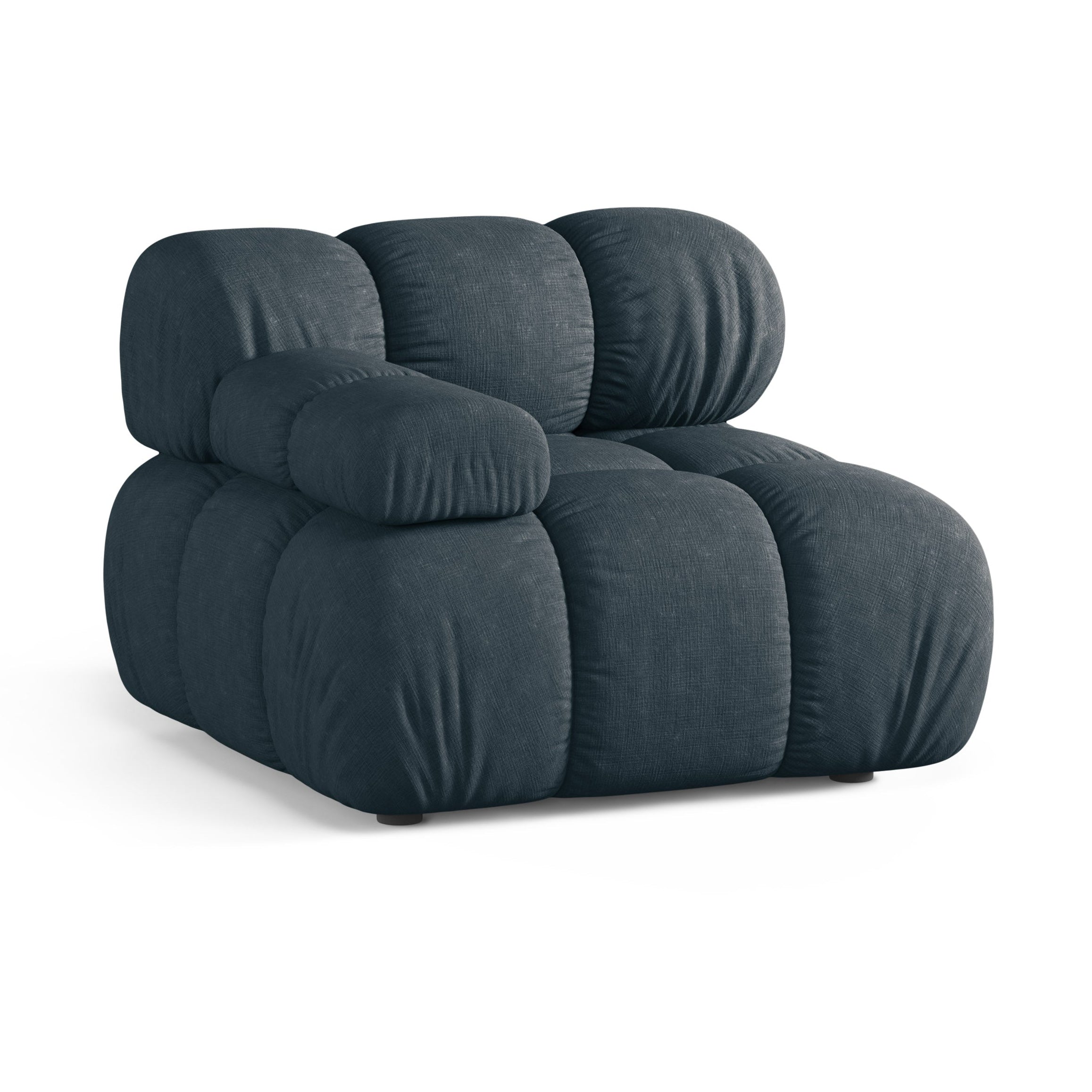 Sofa modułowa BELLIS - moduł lewostronny głęboki petrol