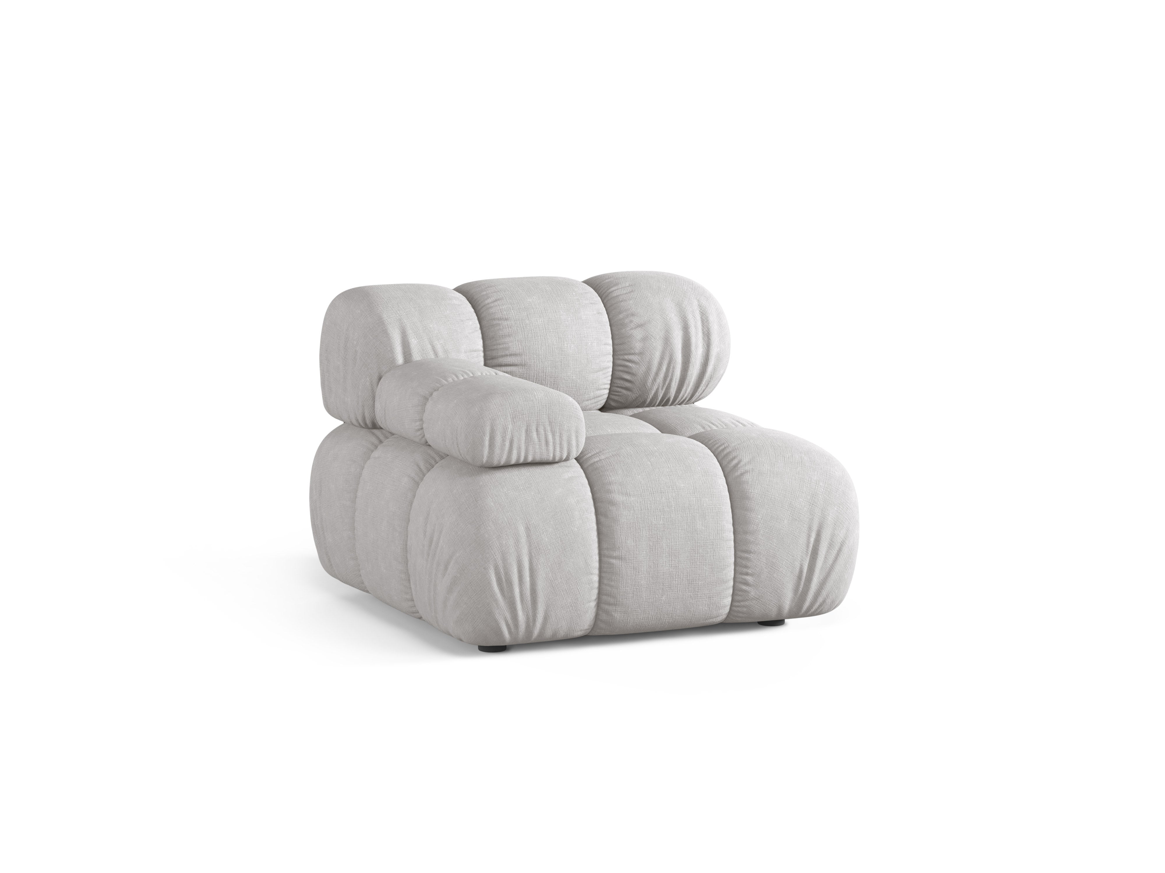 Sofa modułowa BELLIS - moduł lewostronny jasnoszary