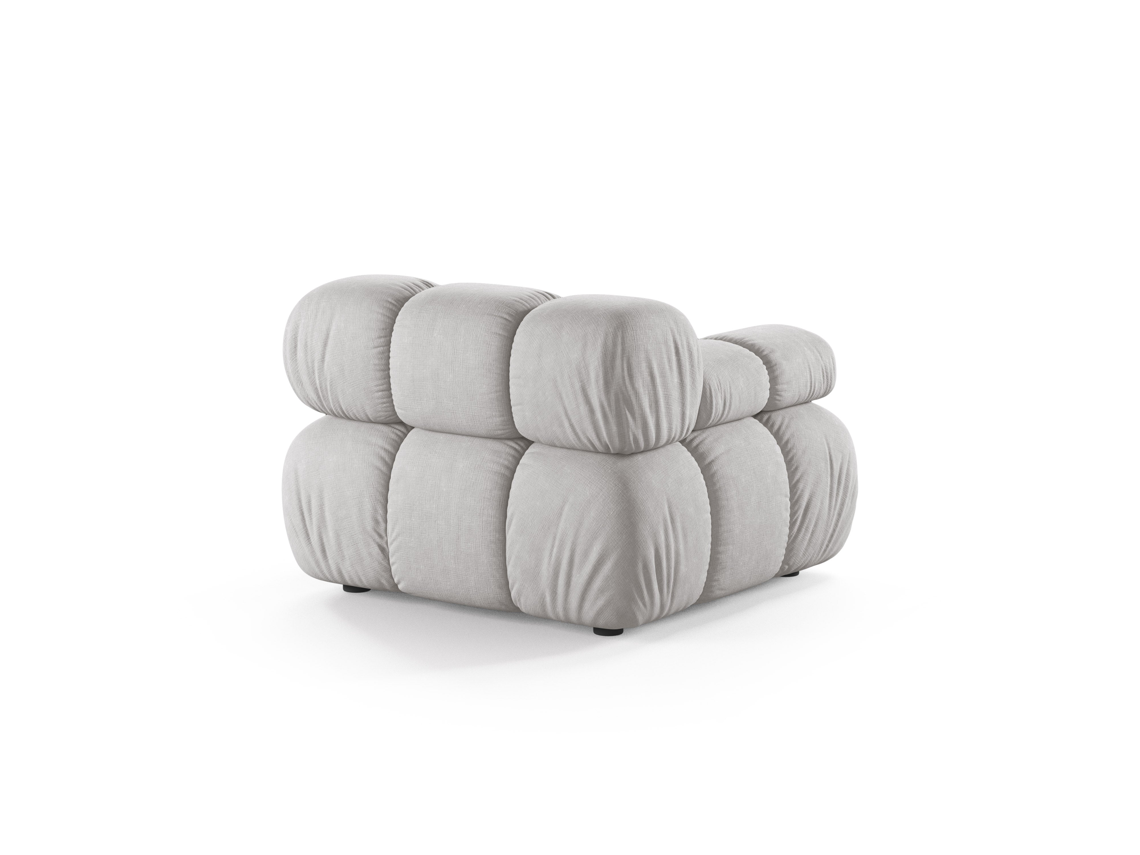 Sofa modułowa BELLIS - moduł lewostronny jasnoszary