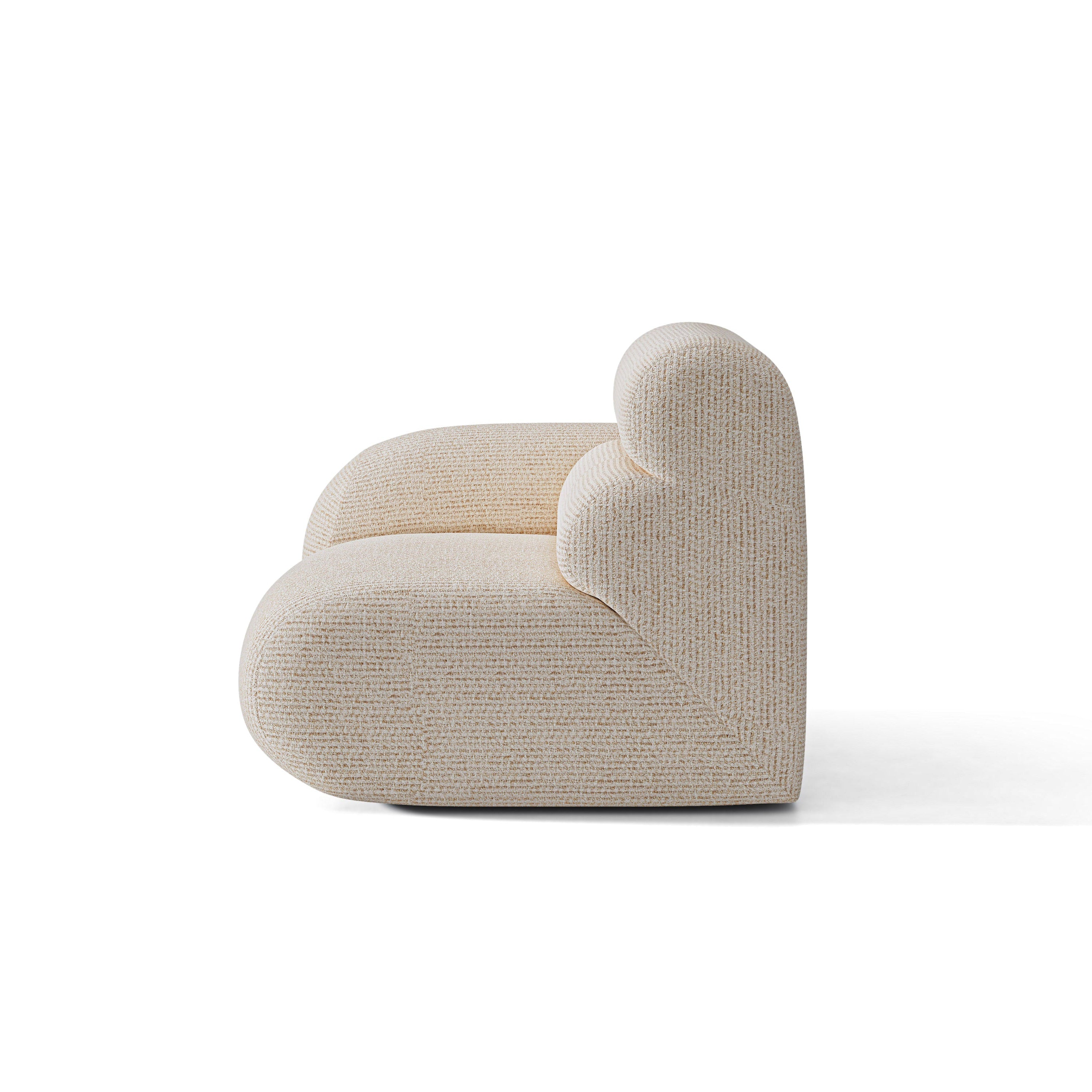 Sofa modułowa NEO - moduł lewostronny beżowy melanż