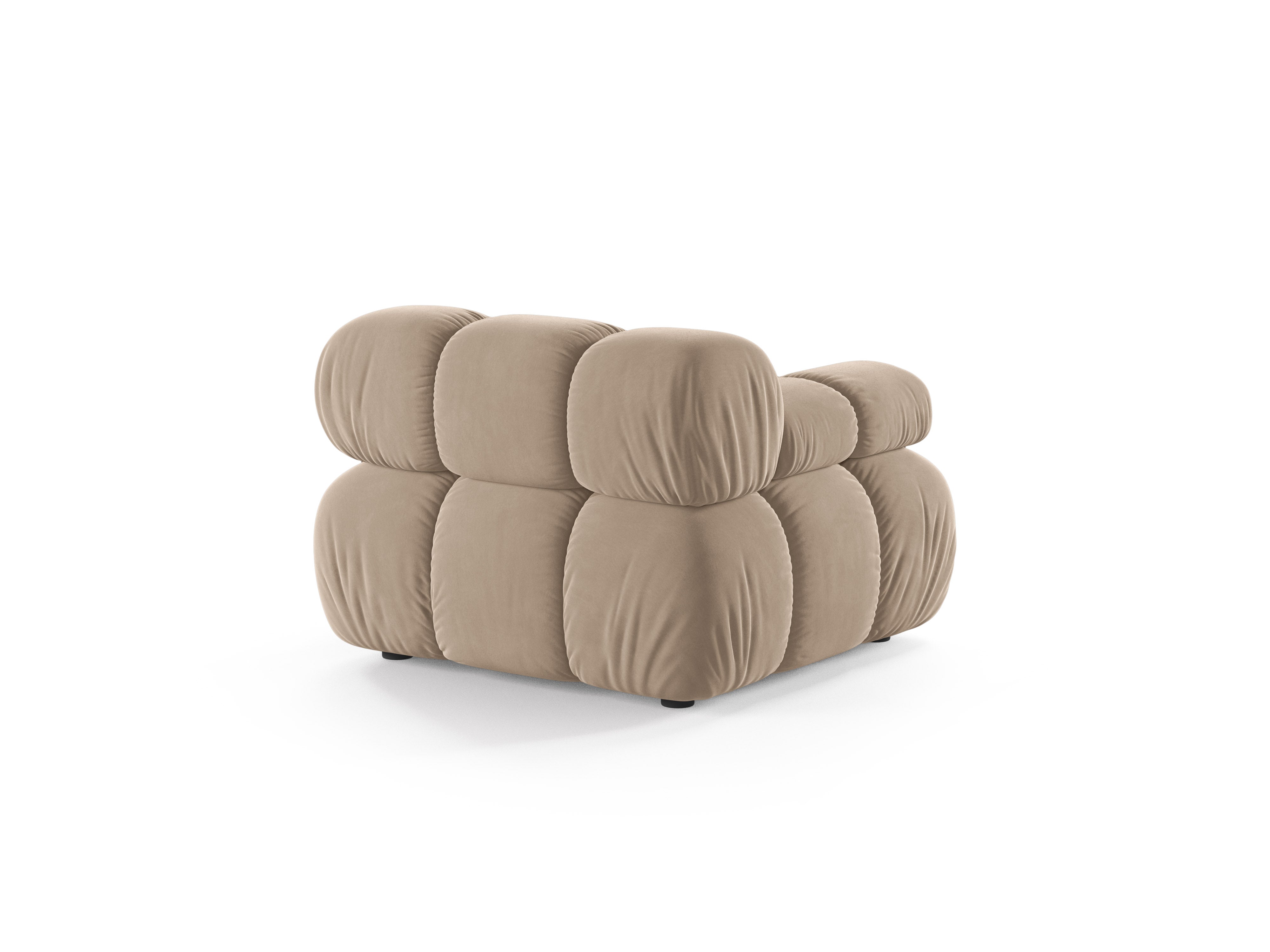 Sofa modułowa BELLIS - moduł lewostronny beżowy welur