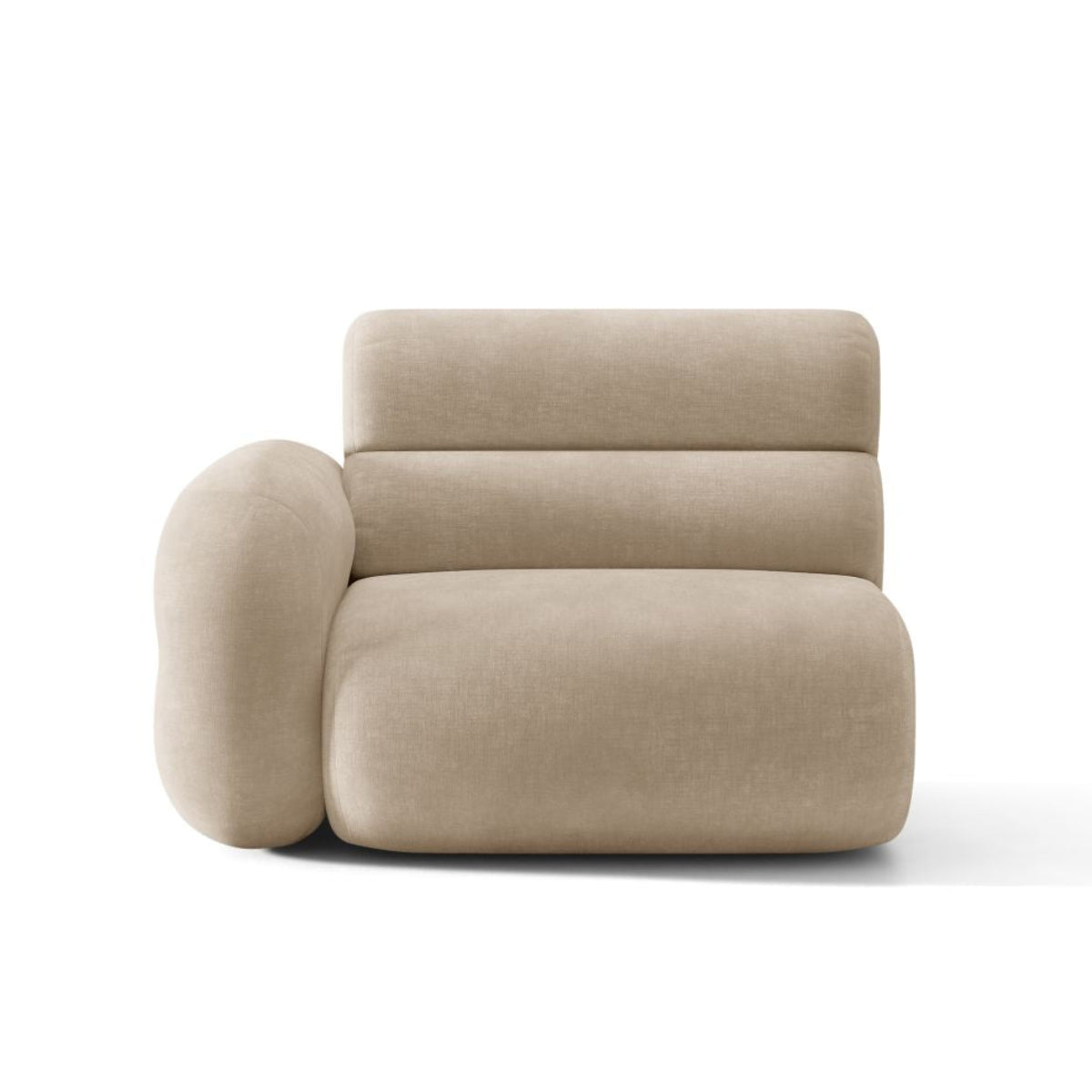 Sofa modułowa NEO - moduł lewostronny beżowy szenil