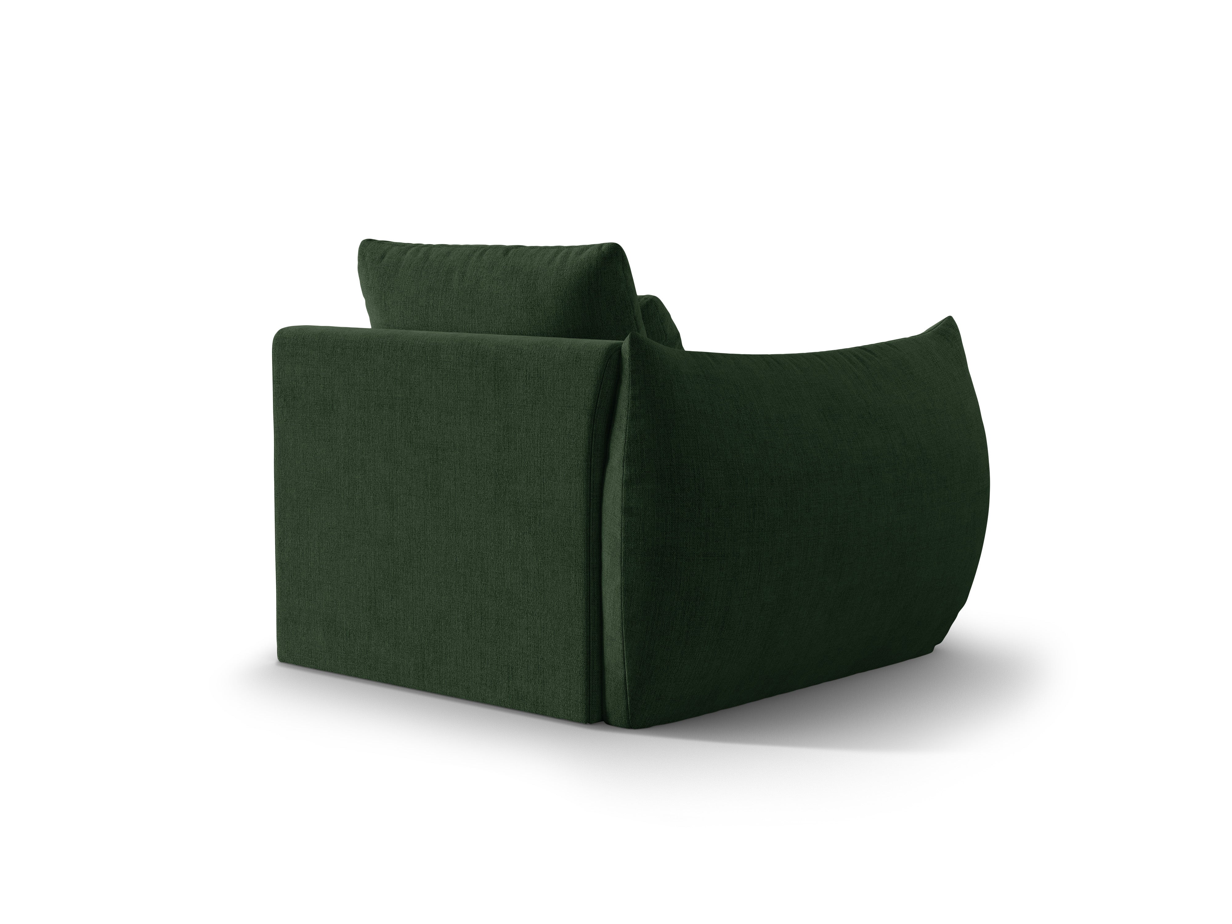 Sofa modułowa BLOOM - element lewostronny zielony szenil
